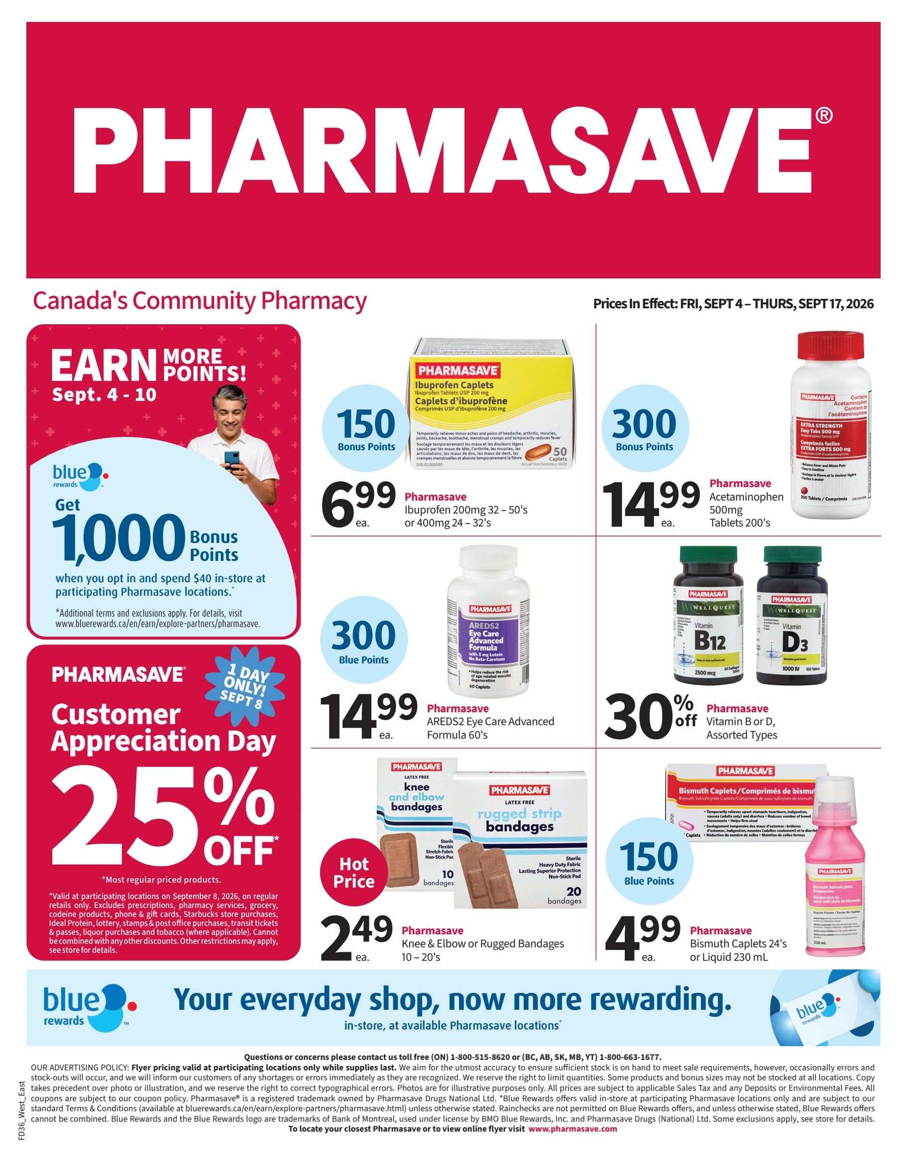 Pharmasave (Atlantic, ON, West) Flyer September 4 to 17