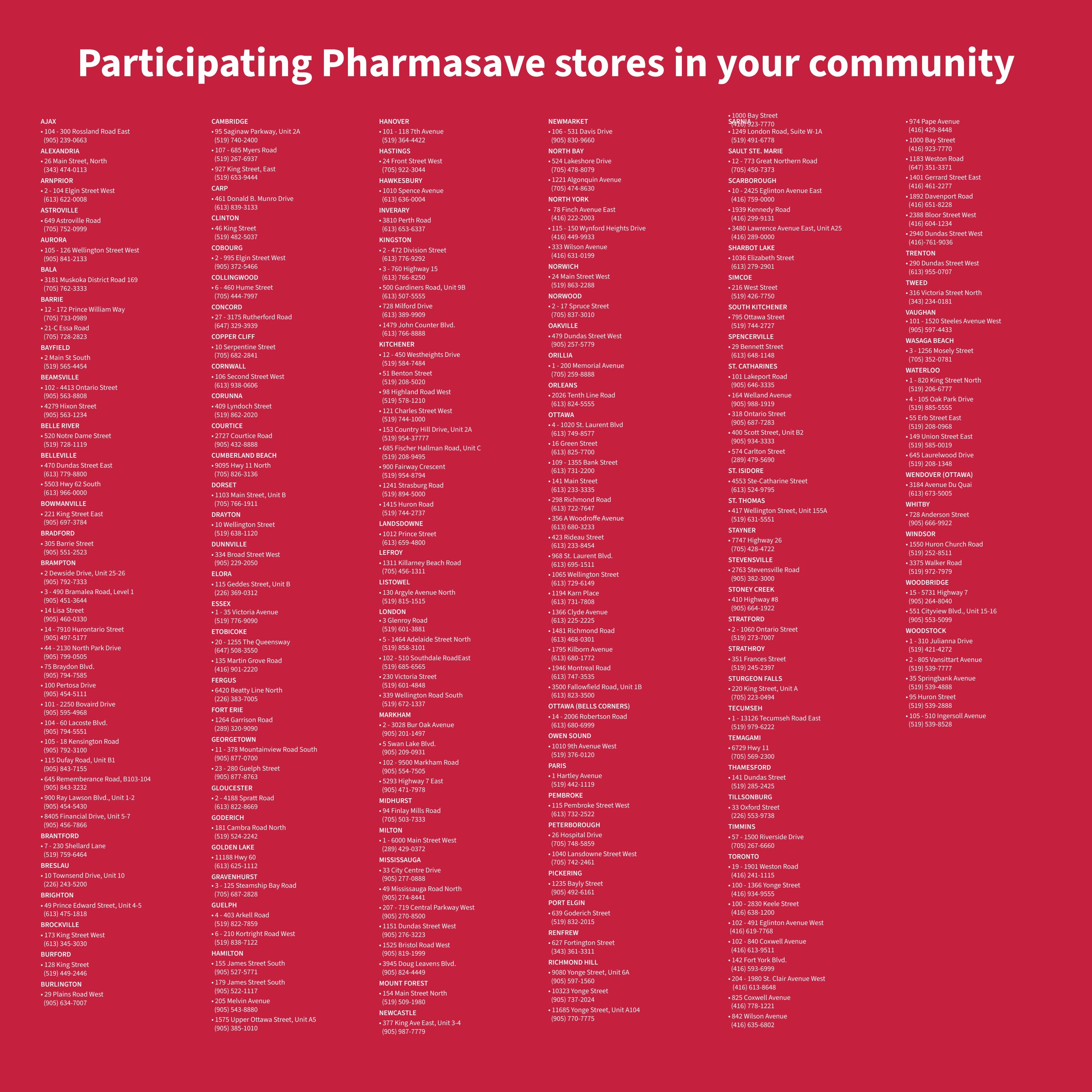 Pharmasave (Atlantic, ON, West) Flyer September 4 to 17