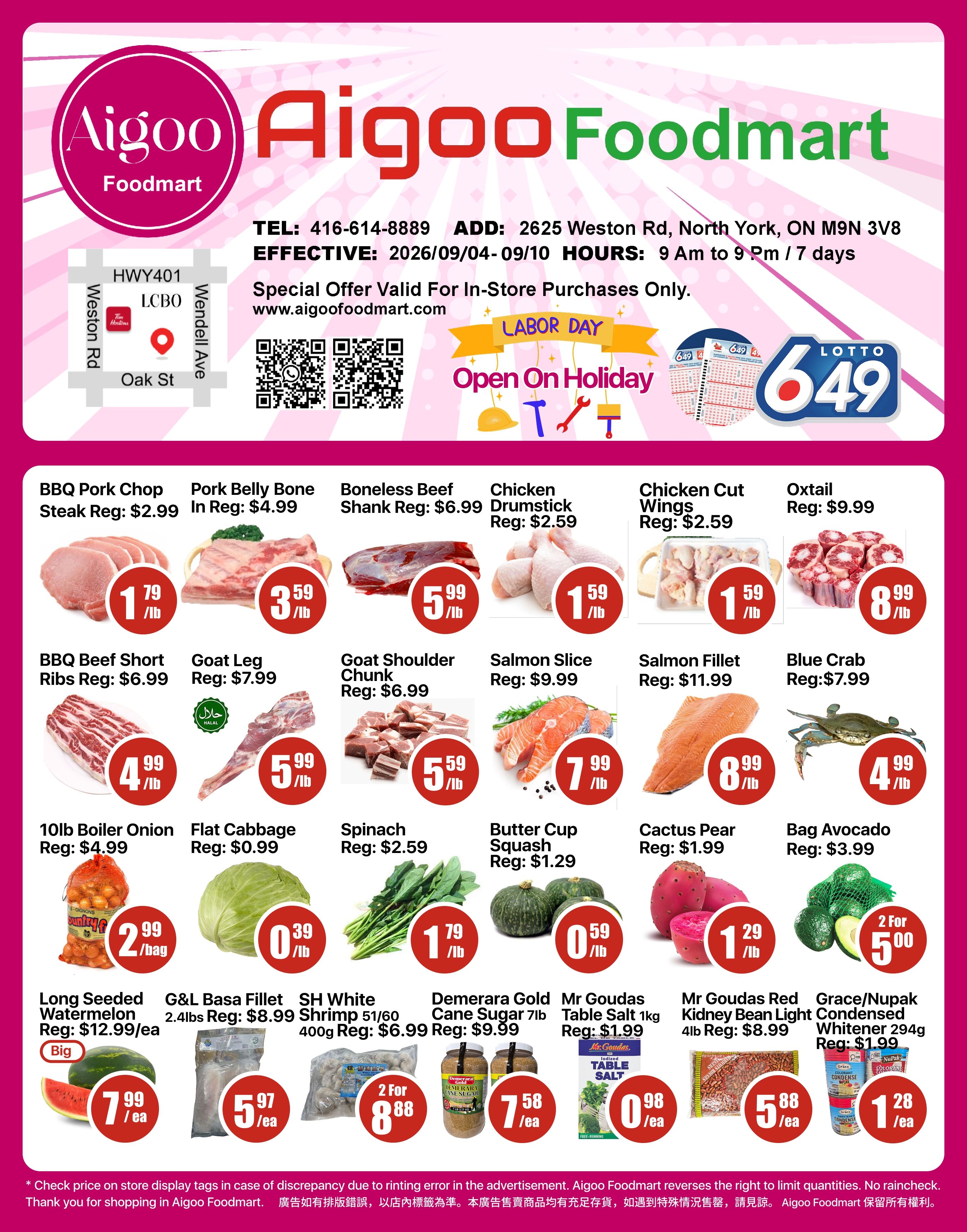 Aigoo Foodmart Flyer September 4 to 10