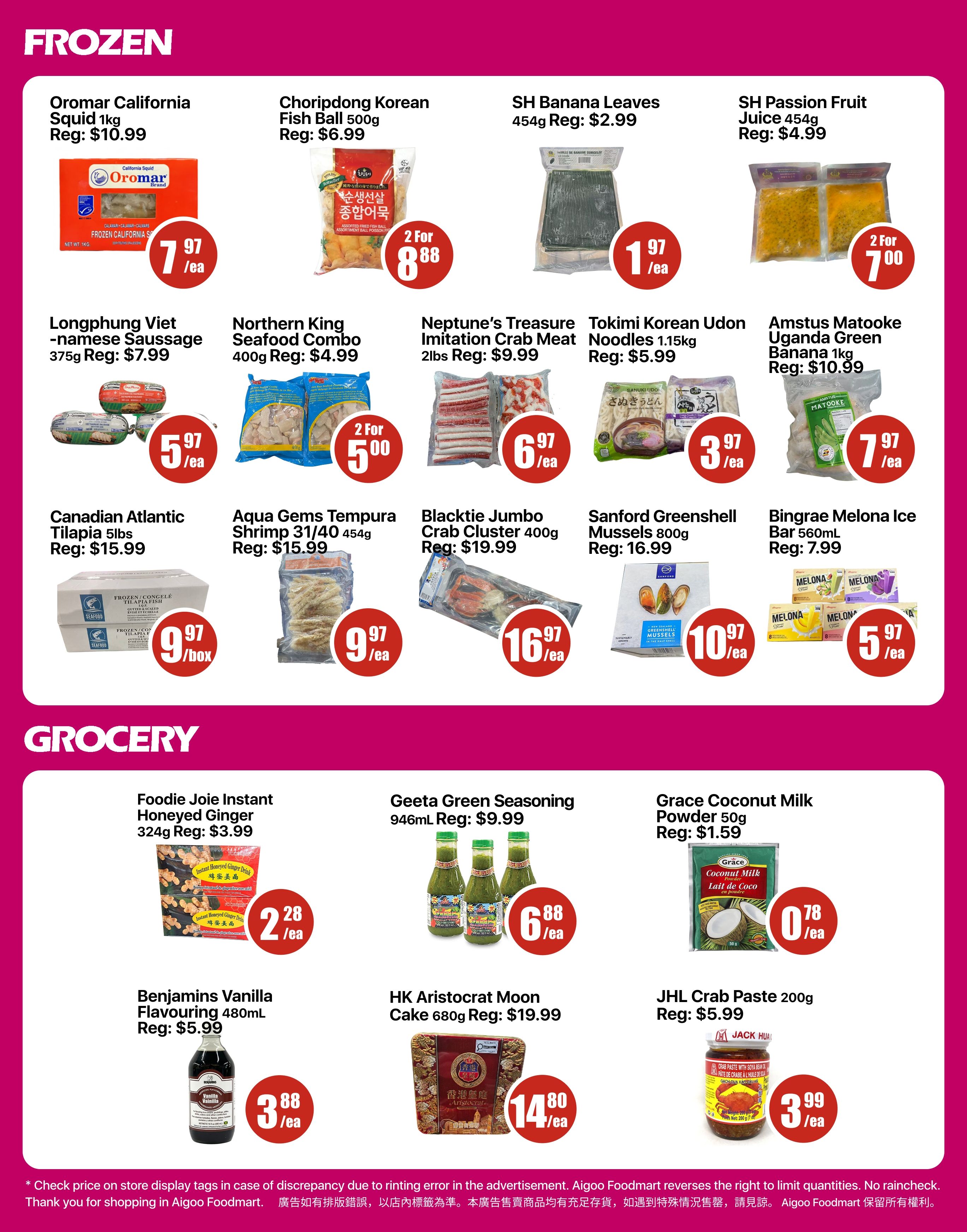 Aigoo Foodmart Flyer September 4 to 10