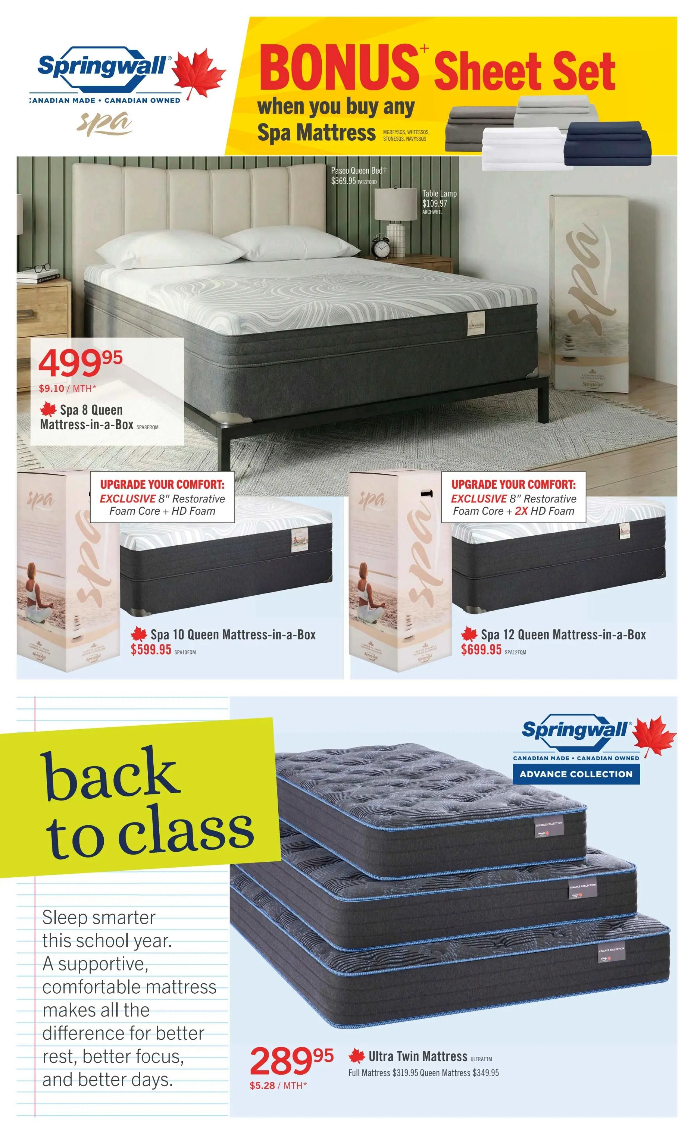 The Brick Mattress Store Flyer September 3 to 17
