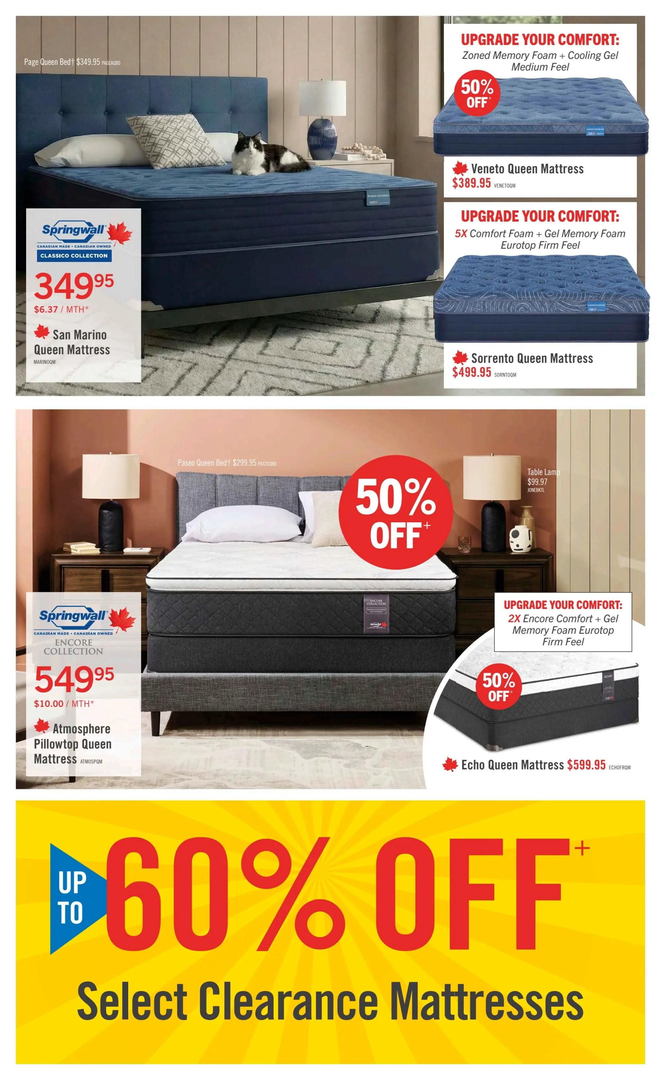 The Brick Mattress Store Flyer September 3 to 17