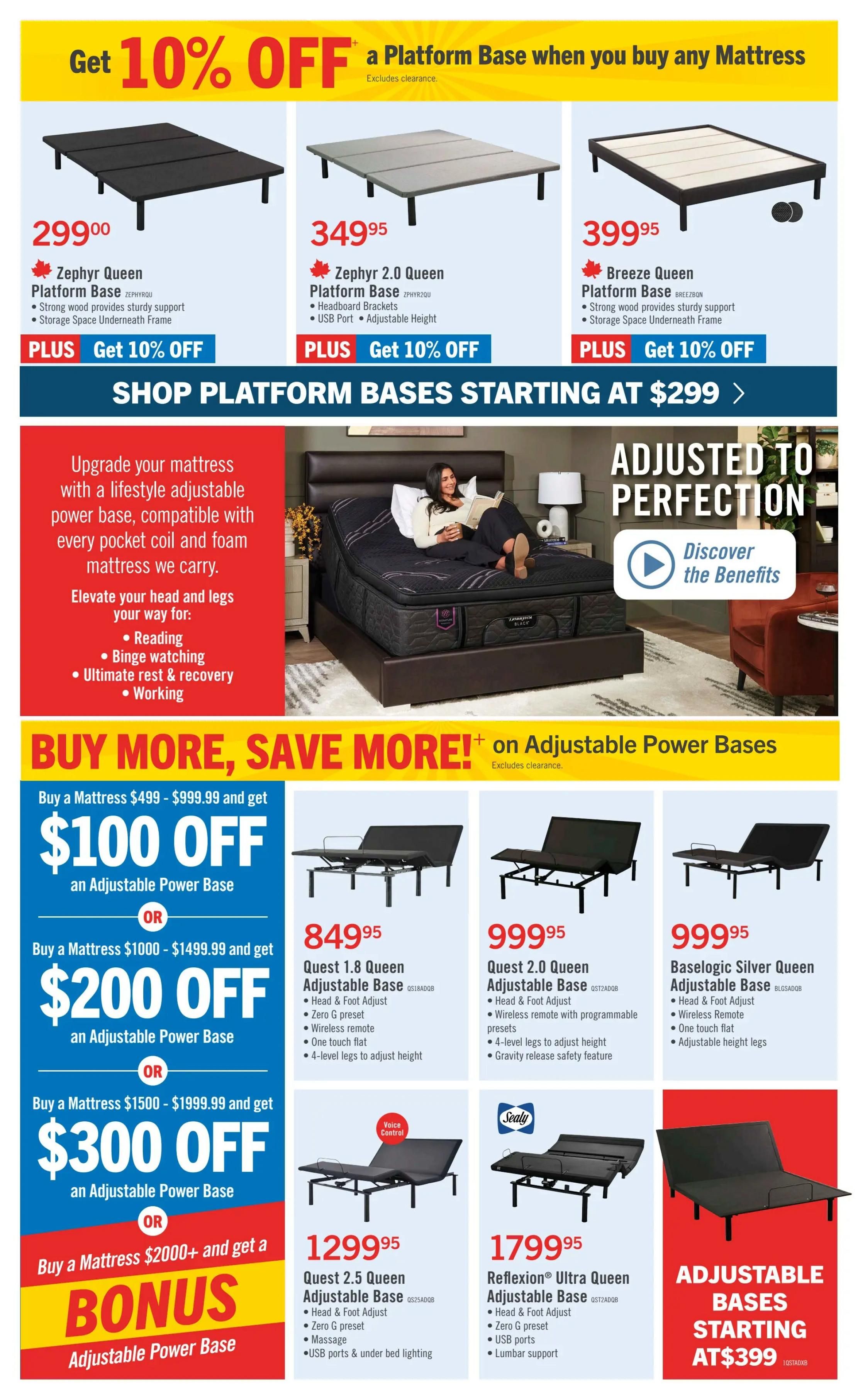The Brick Mattress Store Flyer September 3 to 17