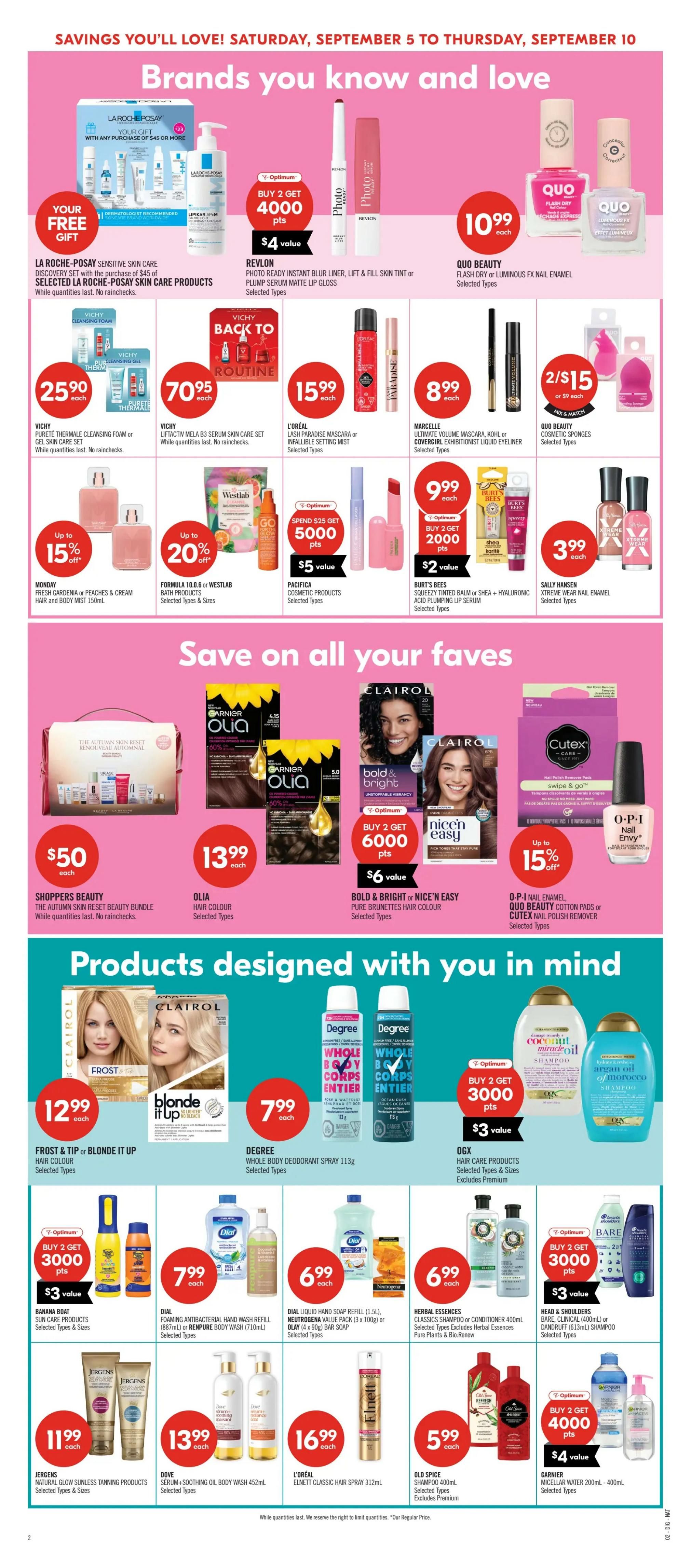 Shoppers Drug Mart (ON) Flyer September 5 to 10