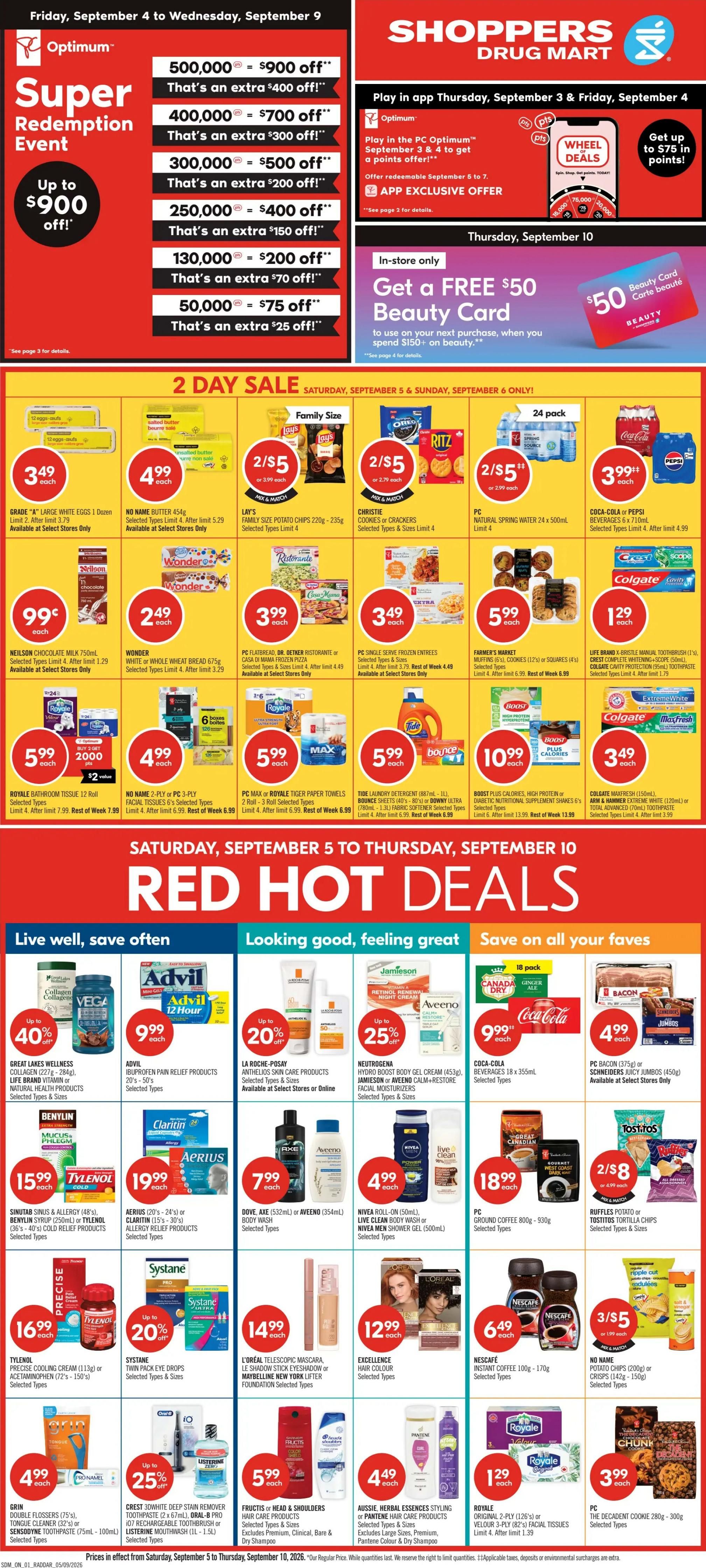 Shoppers Drug Mart (ON) Flyer September 5 to 10