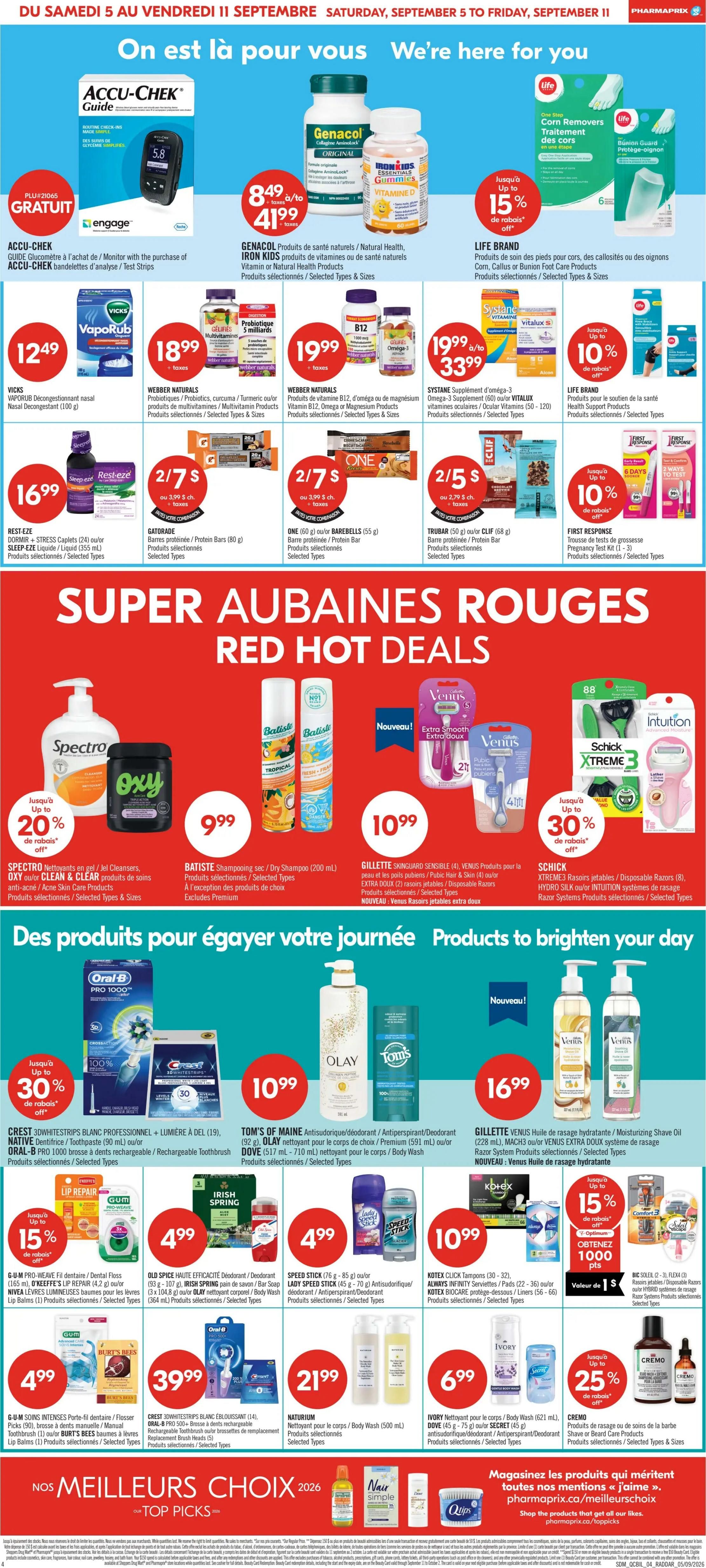 Pharmaprix Flyer September 5 to 10