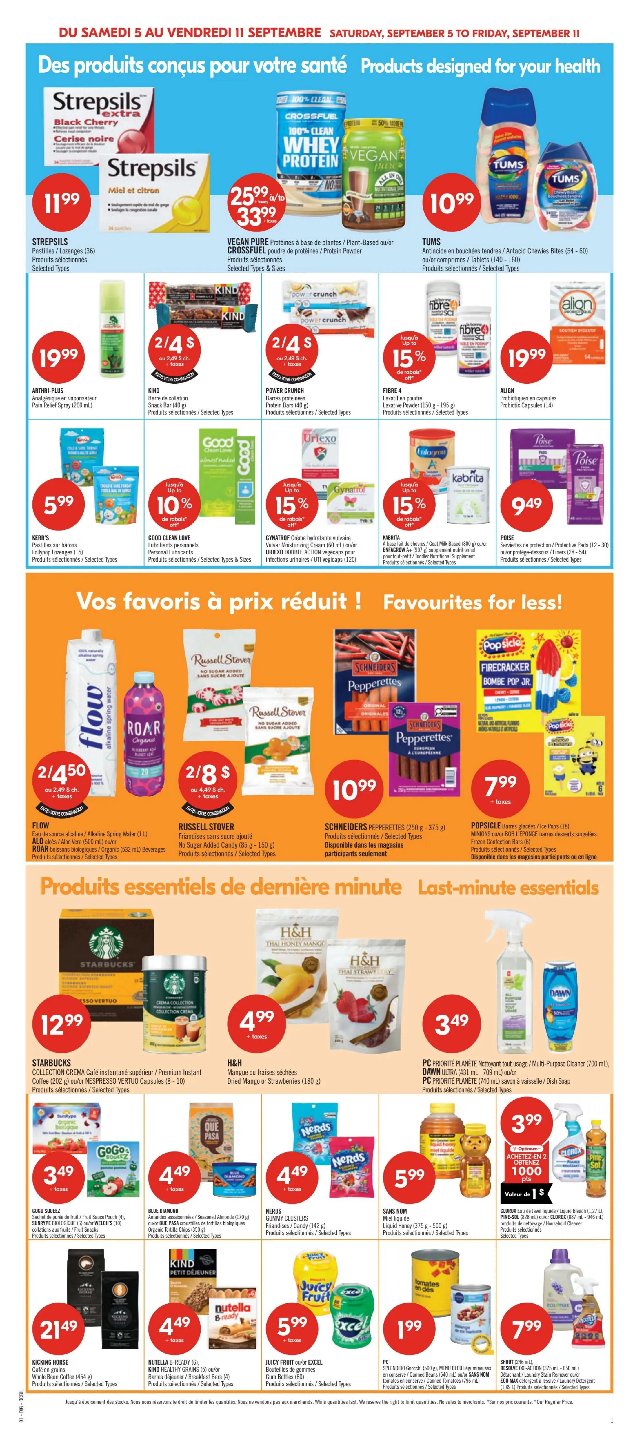 Pharmaprix Flyer September 5 to 10