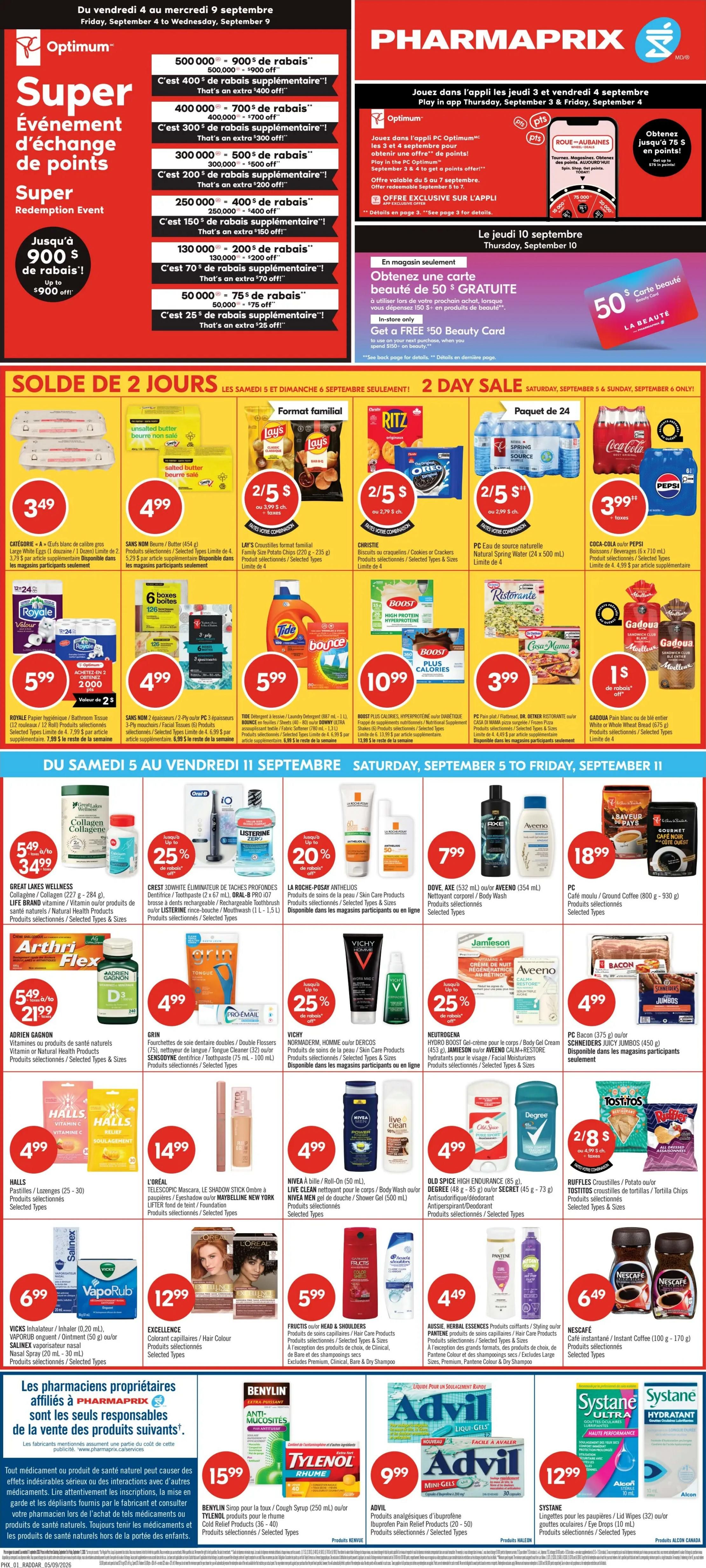Pharmaprix Flyer September 5 to 10
