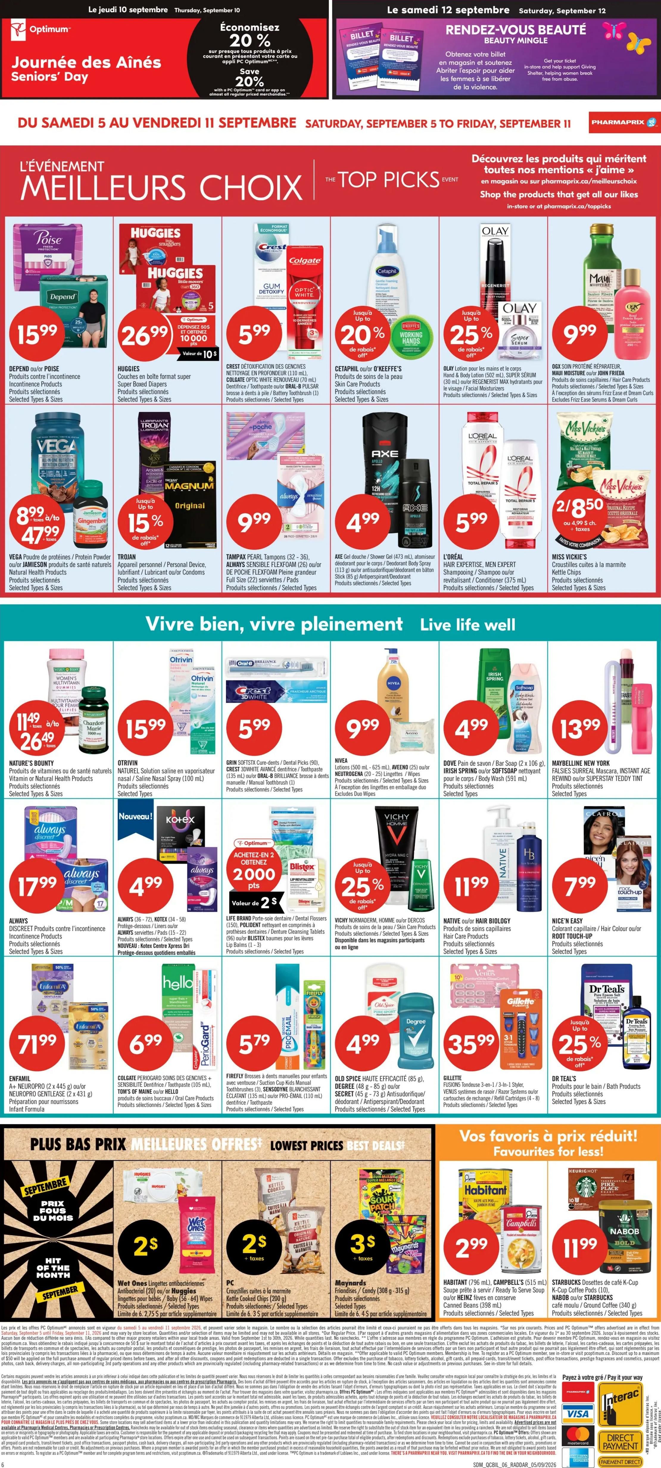 Pharmaprix Flyer September 5 to 10
