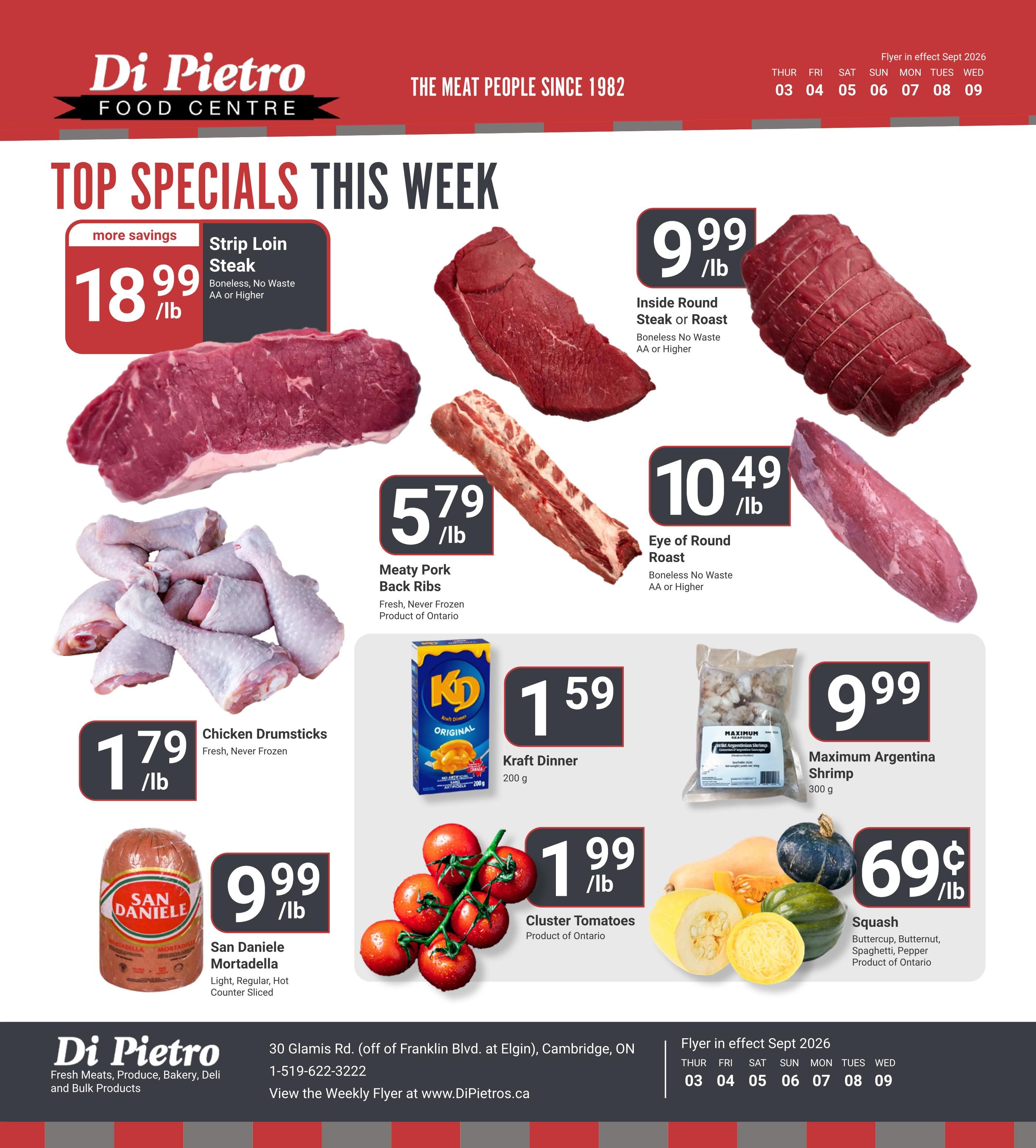 Di Pietro Food Centre Flyer September 3 to 9