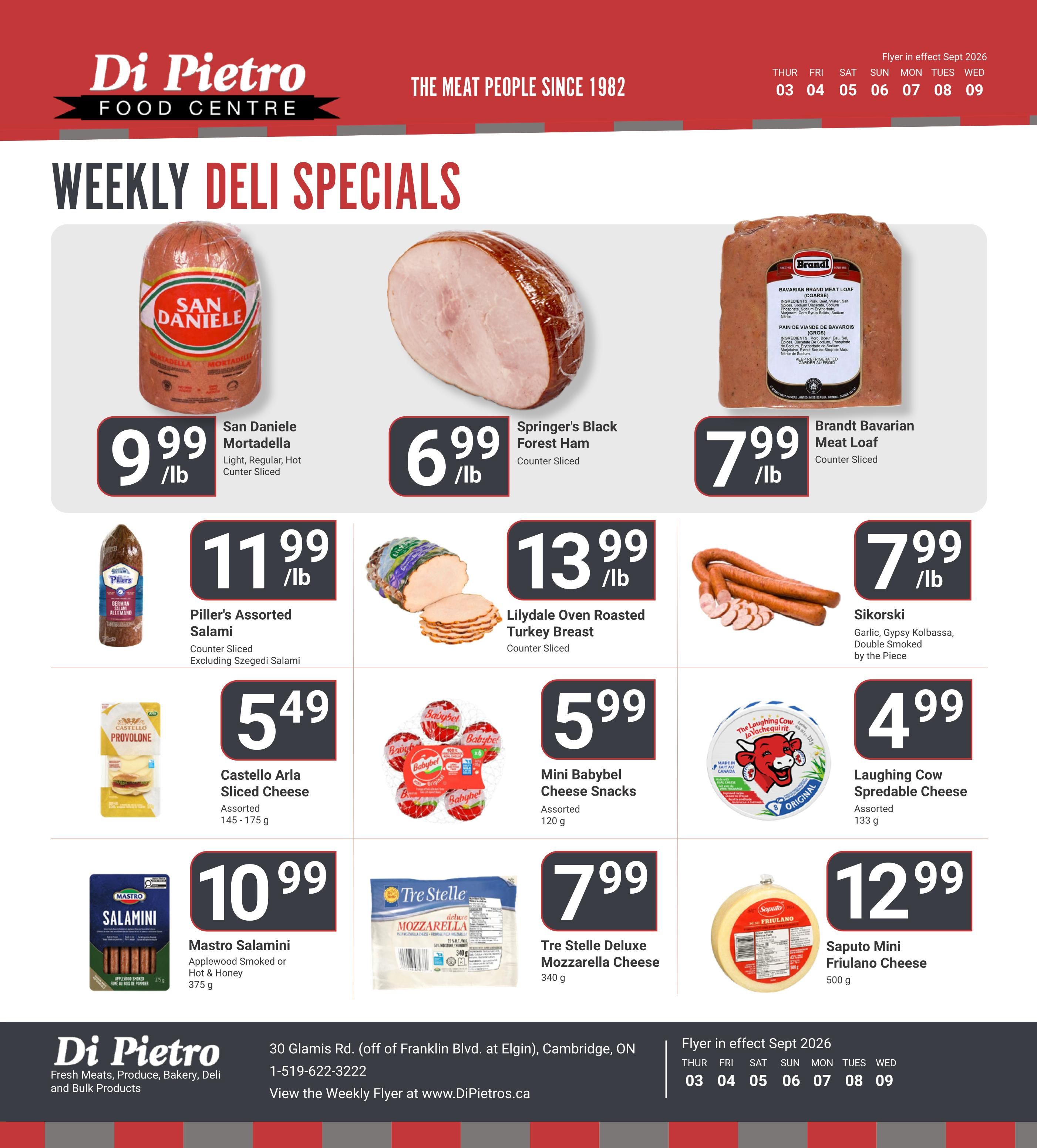Di Pietro Food Centre Flyer September 3 to 9
