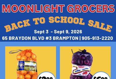 Moonlight Grocers Flyer September 3 to 9