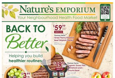 Nature's Emporium Flyer September 3 to 16