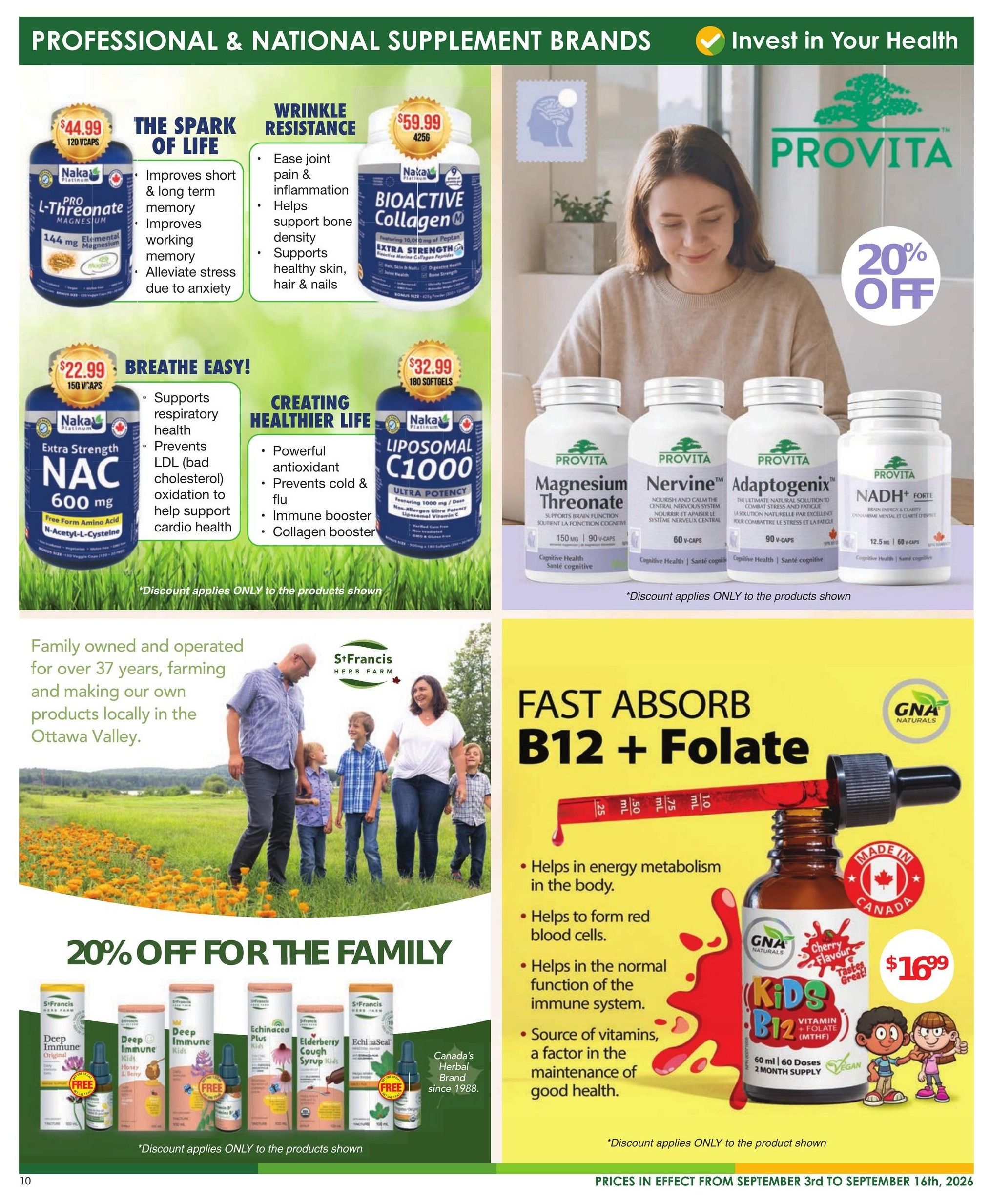 Nature's Emporium Flyer September 3 to 16