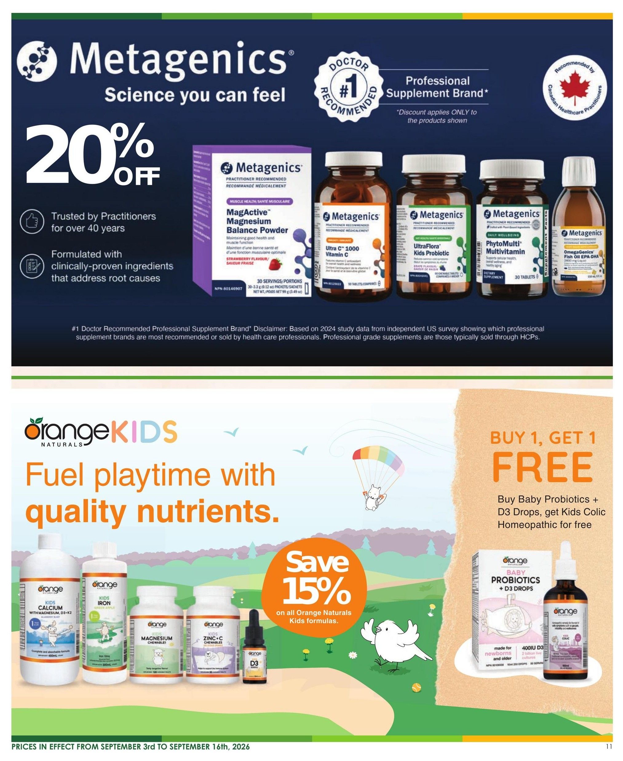 Nature's Emporium Flyer September 3 to 16