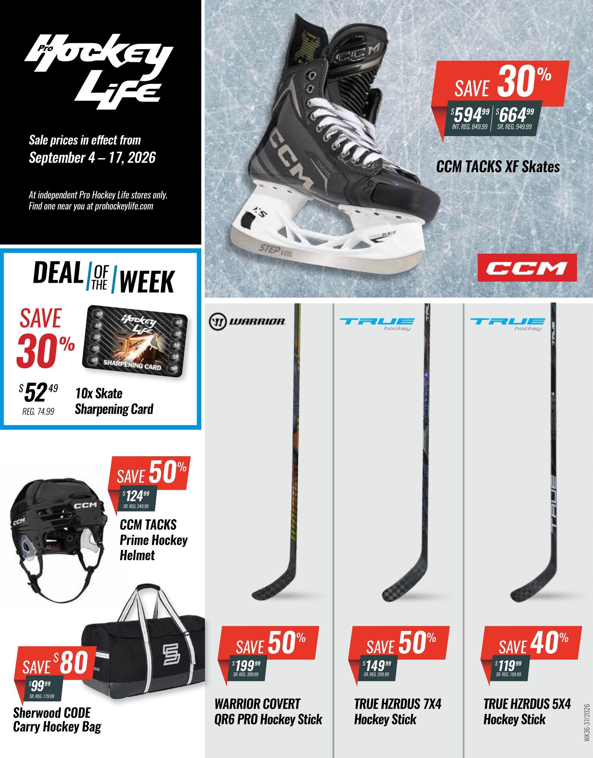 Pro Hockey Life Flyer September 4 to 17