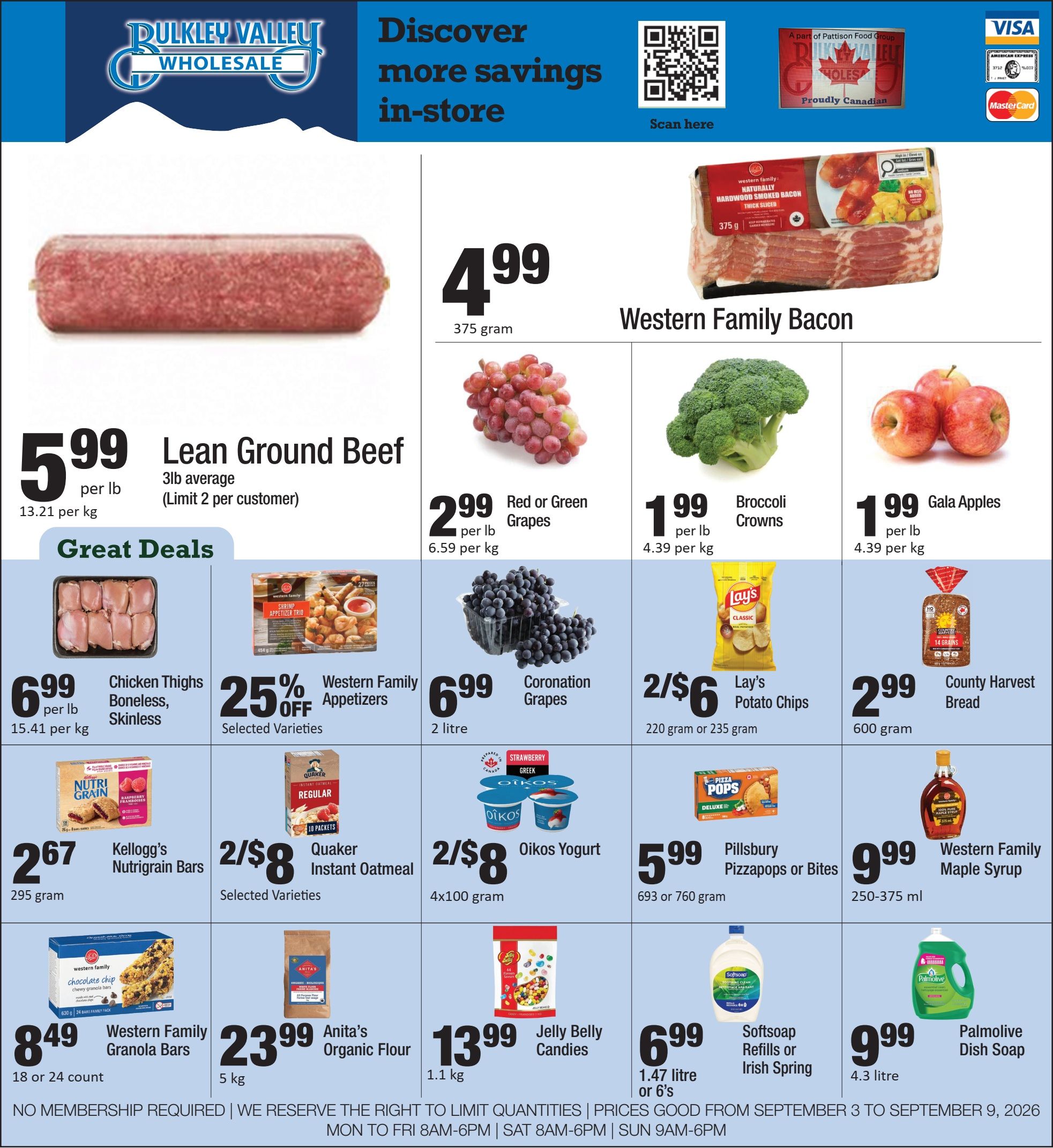 Bulkley Valley Wholesale Flyer September 3 to 9