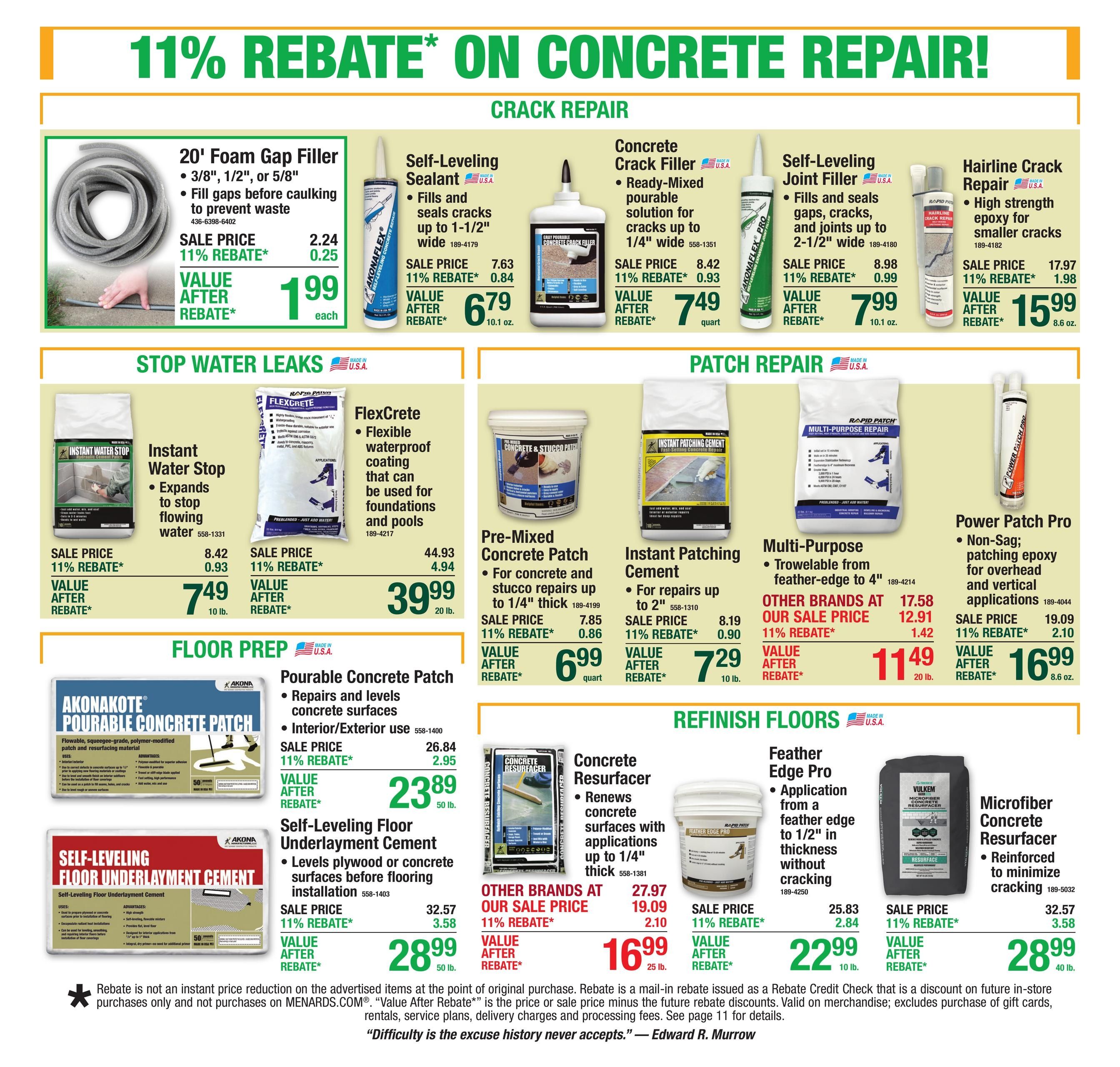 Menards (Allison Area, IA) 11% Rebate Sale Weekly Ad September 3 - 13, 2026