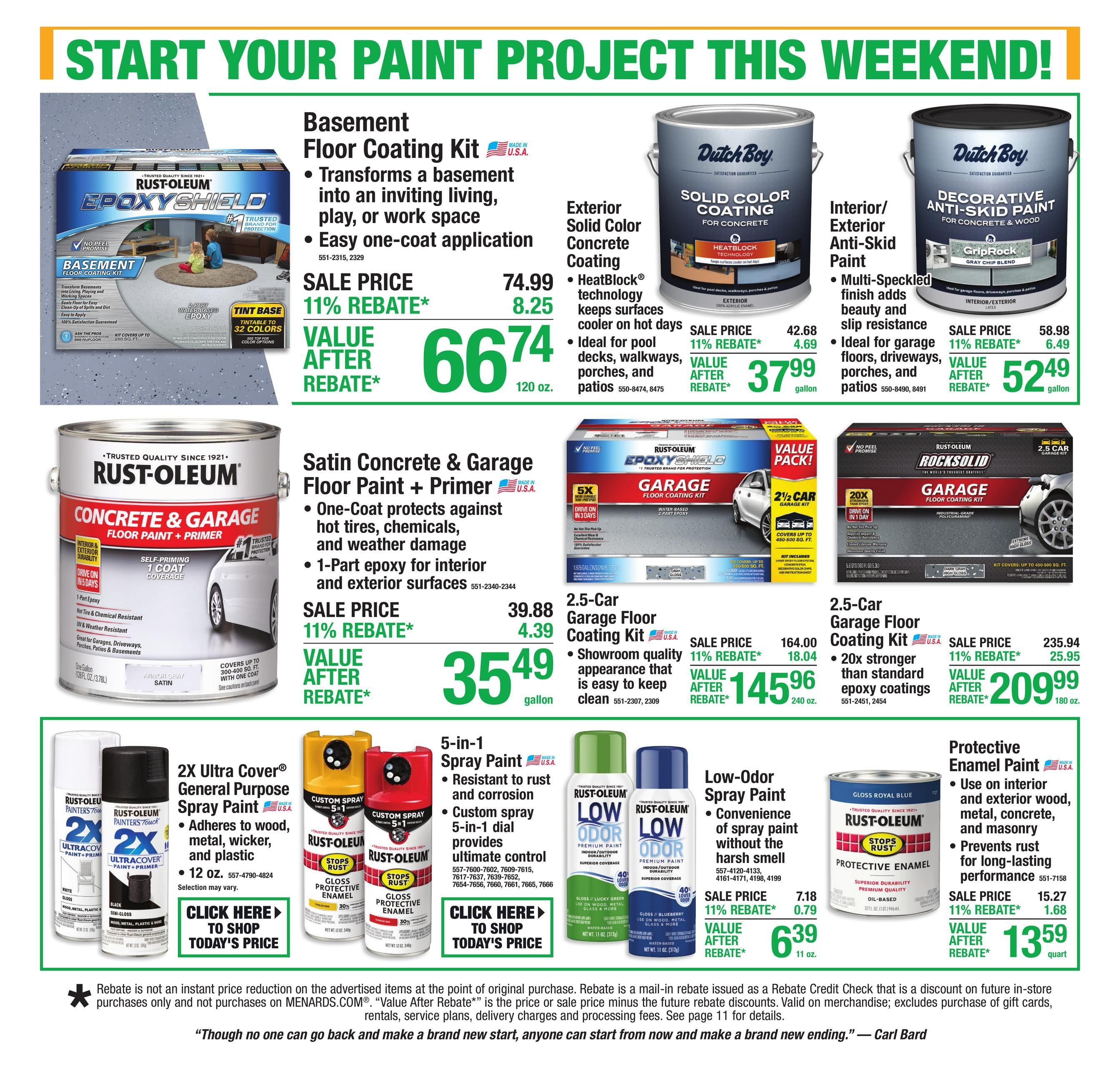 Menards (Clare Area, MI) 11% Rebate Sale Weekly Ad September 3 - 13, 2026