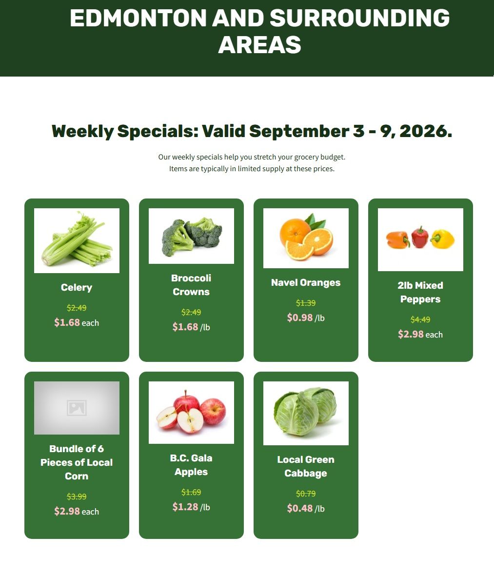 H&W Produce Flyer September 3 to 9