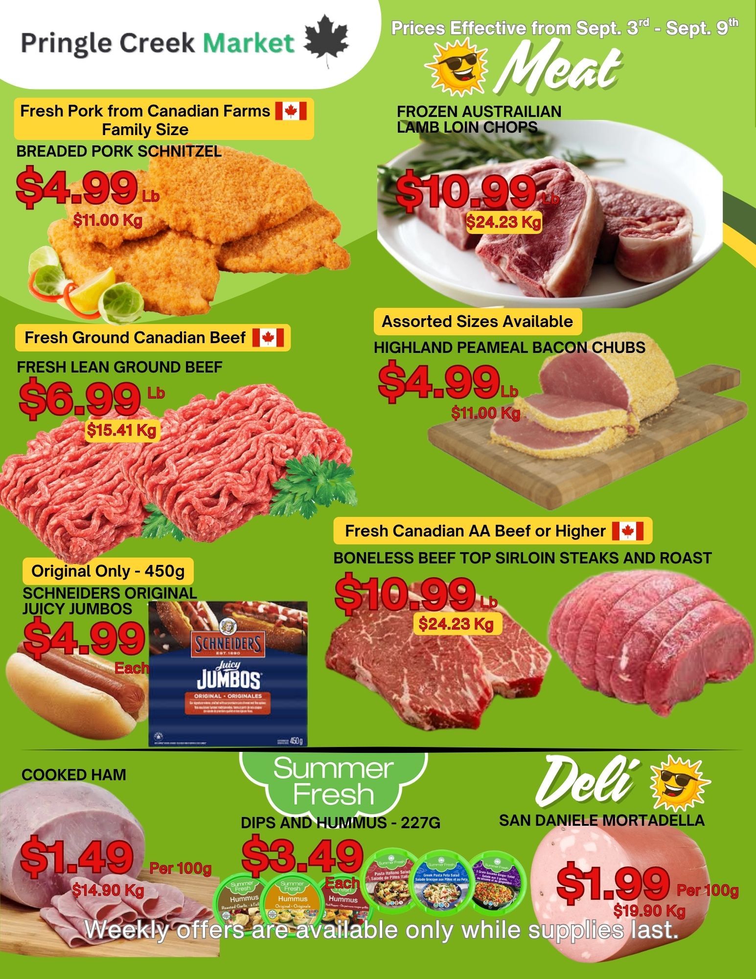 Pringle Creek Market Flyer September 3 to 9