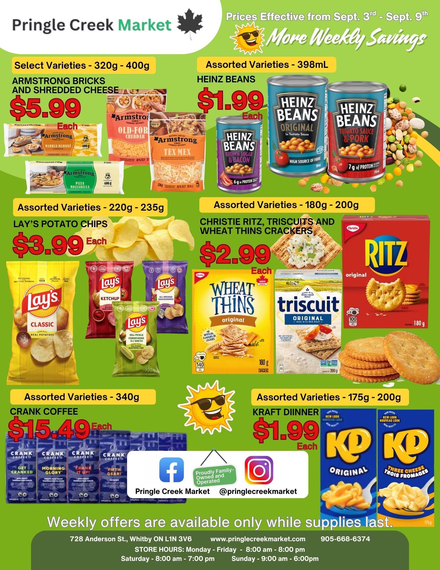 Pringle Creek Market Flyer September 3 to 9