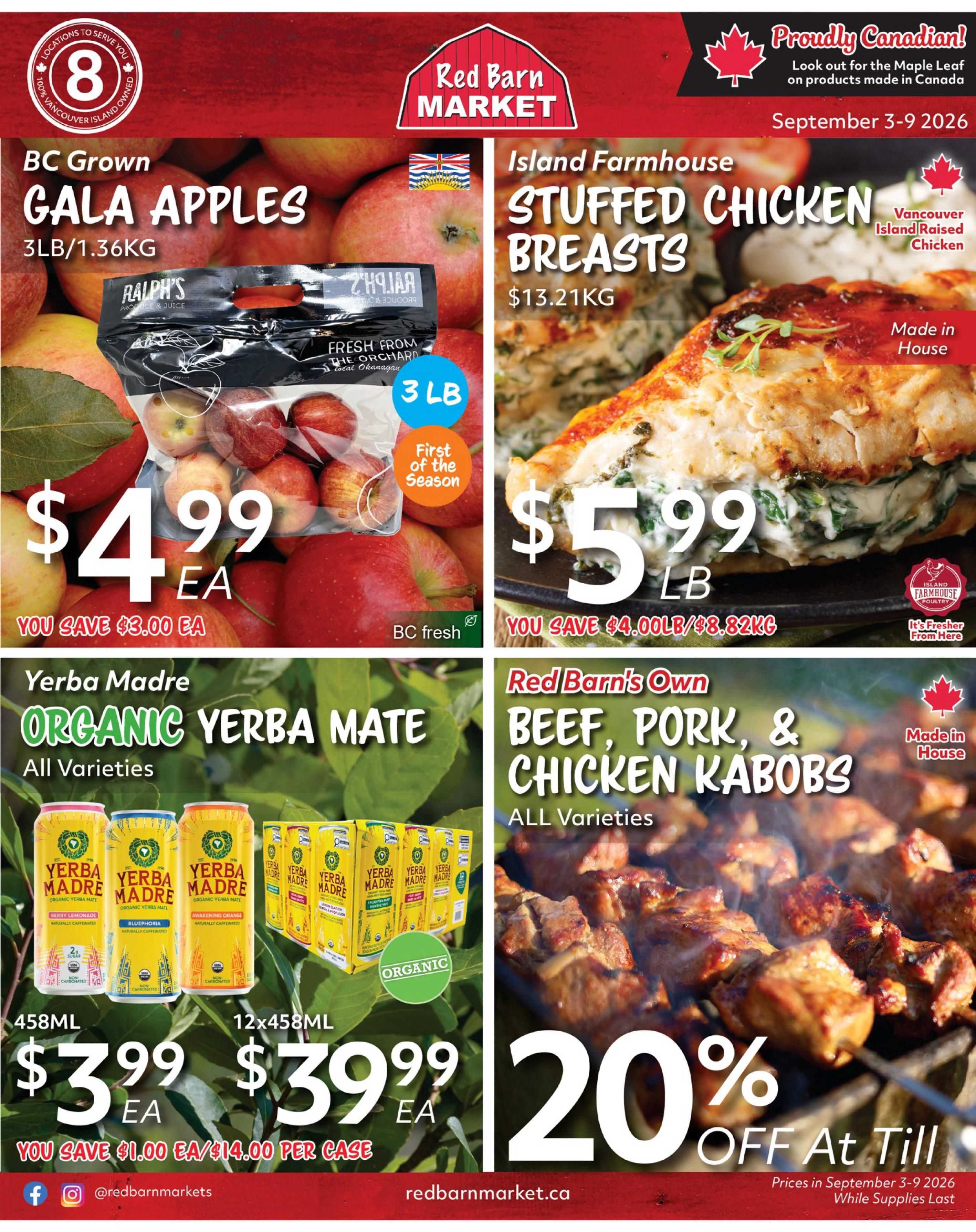 Red Barn Market Flyer September 3 to 9