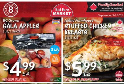 Red Barn Market Flyer September 3 to 9