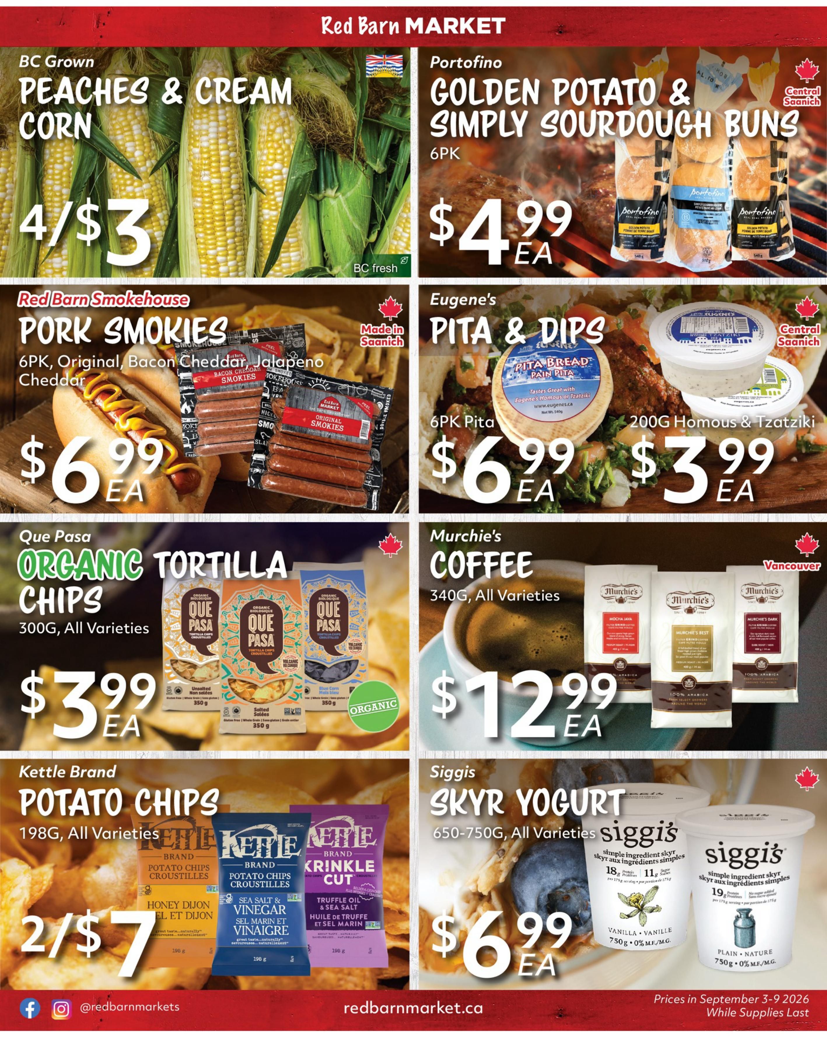 Red Barn Market Flyer September 3 to 9