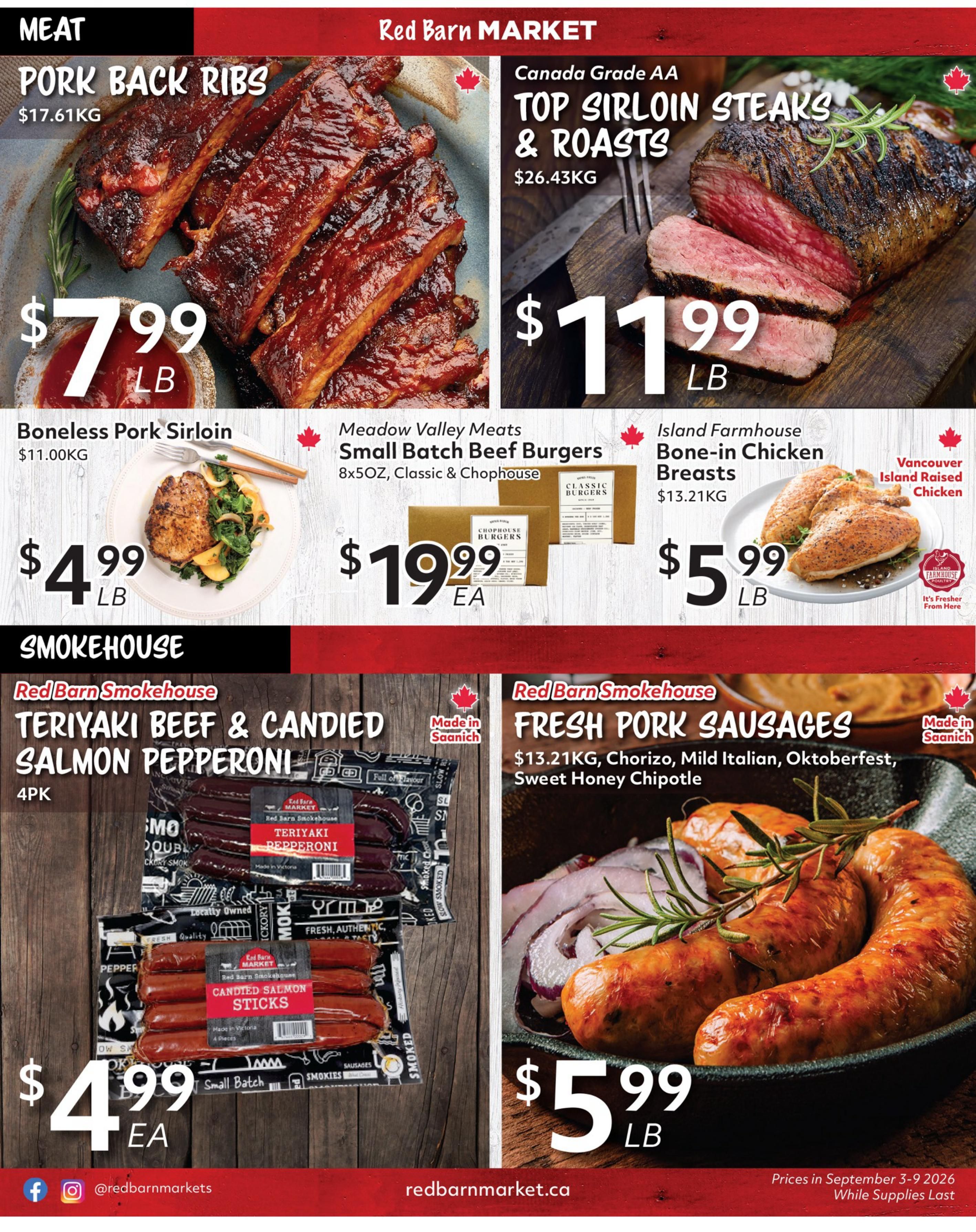 Red Barn Market Flyer September 3 to 9