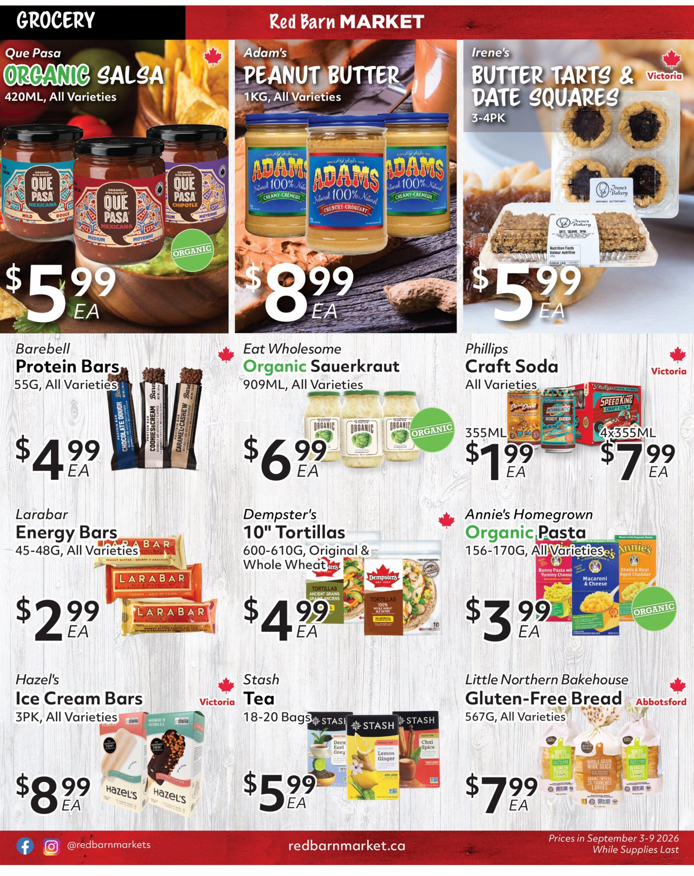 Red Barn Market Flyer September 3 to 9
