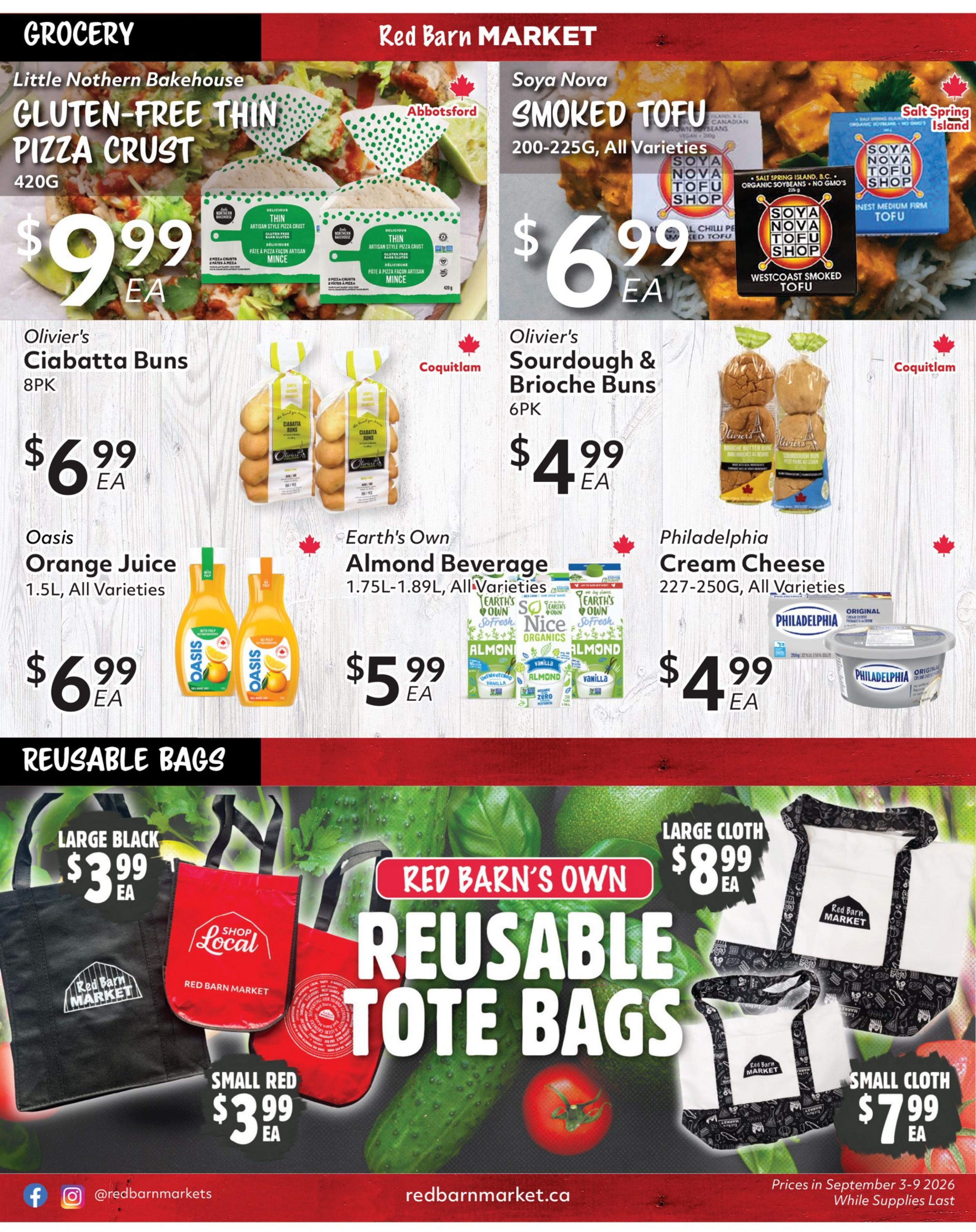Red Barn Market Flyer September 3 to 9