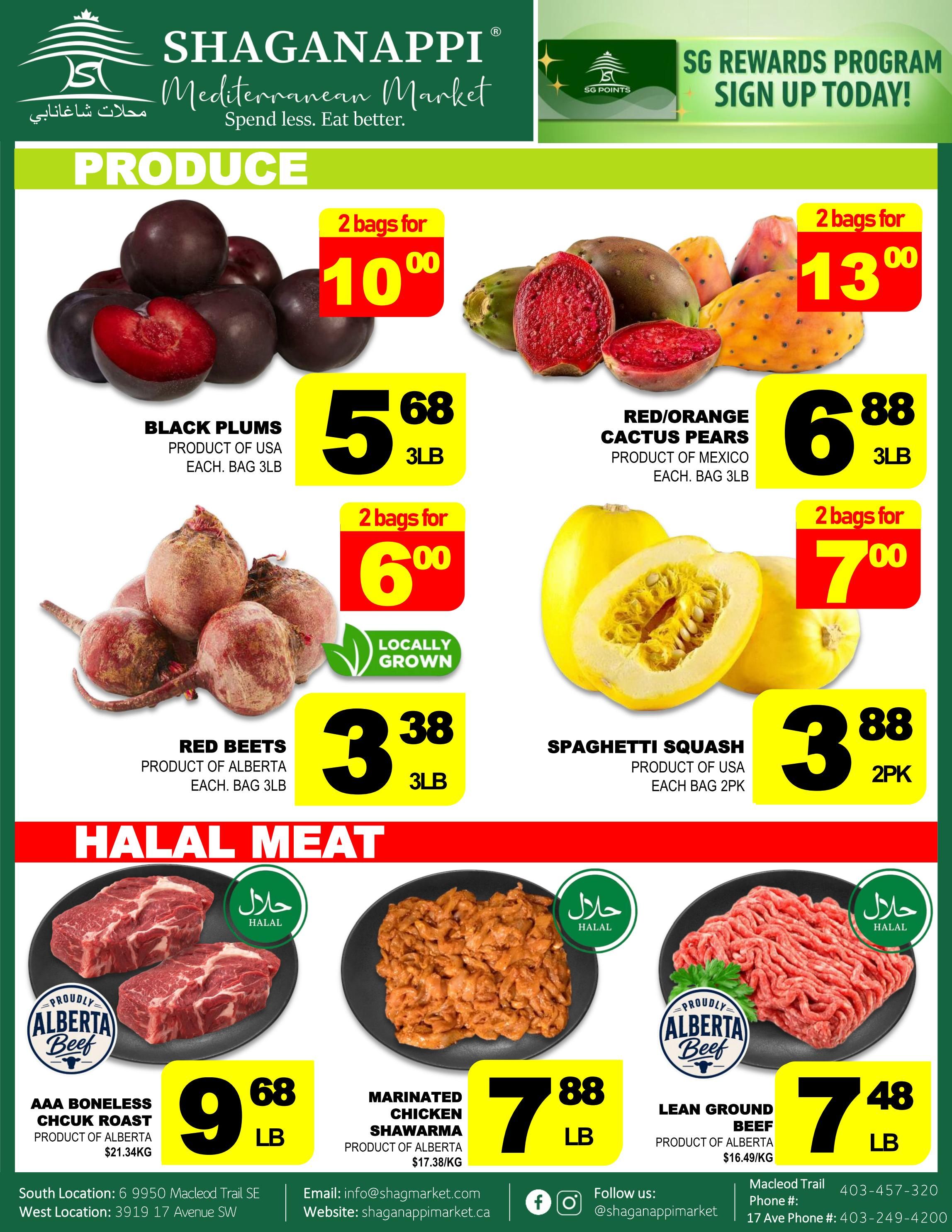 Shaganappi Mediterranean Market Flyer September 3 to 9