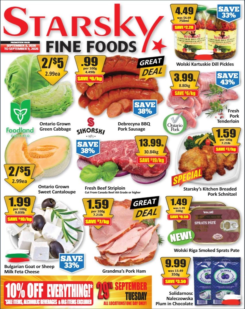 Starsky Foods Flyer September 3 to 9