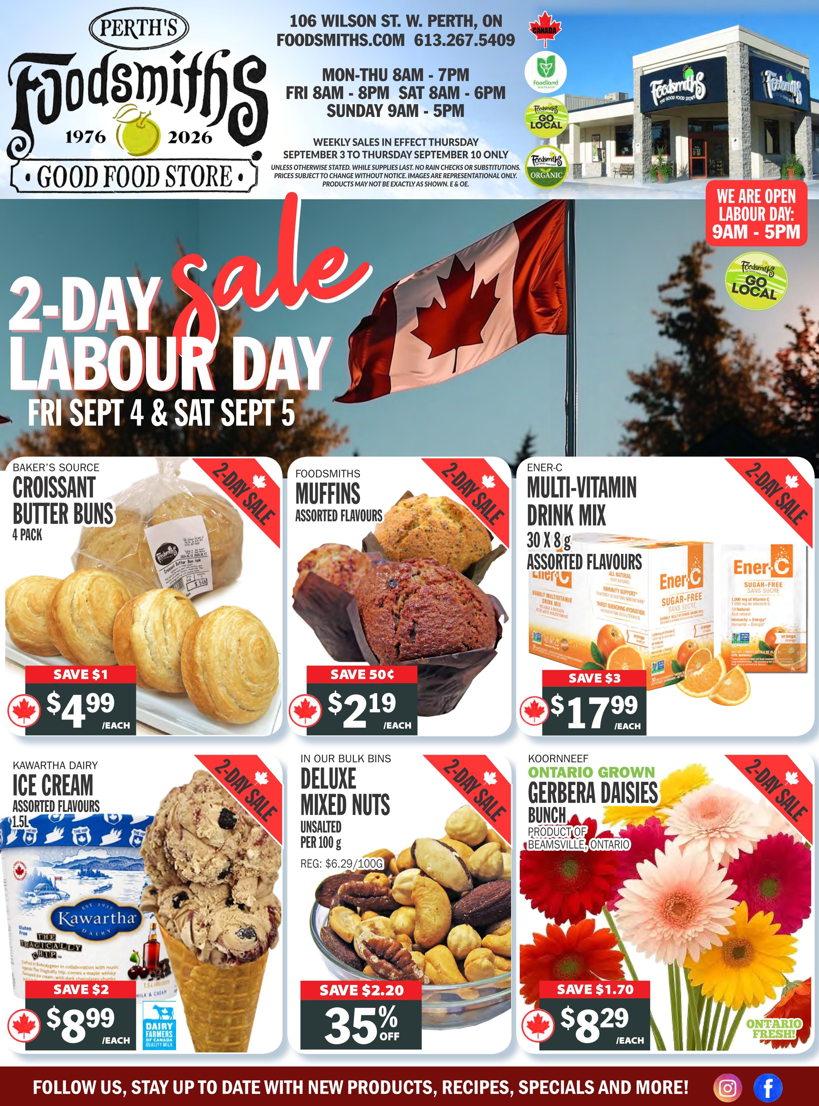 Foodsmiths Flyer September 3 to 10