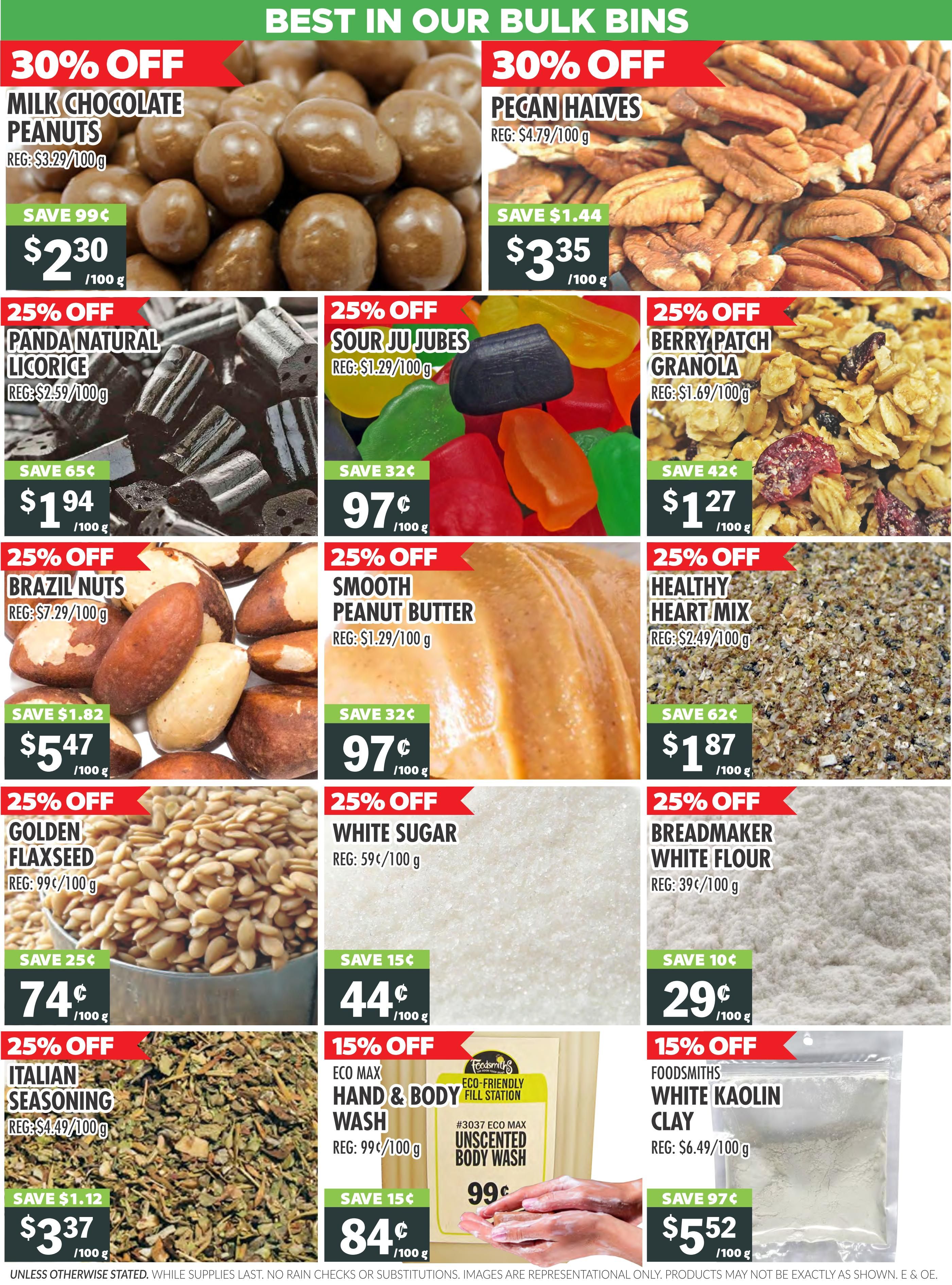 Foodsmiths Flyer September 3 to 10