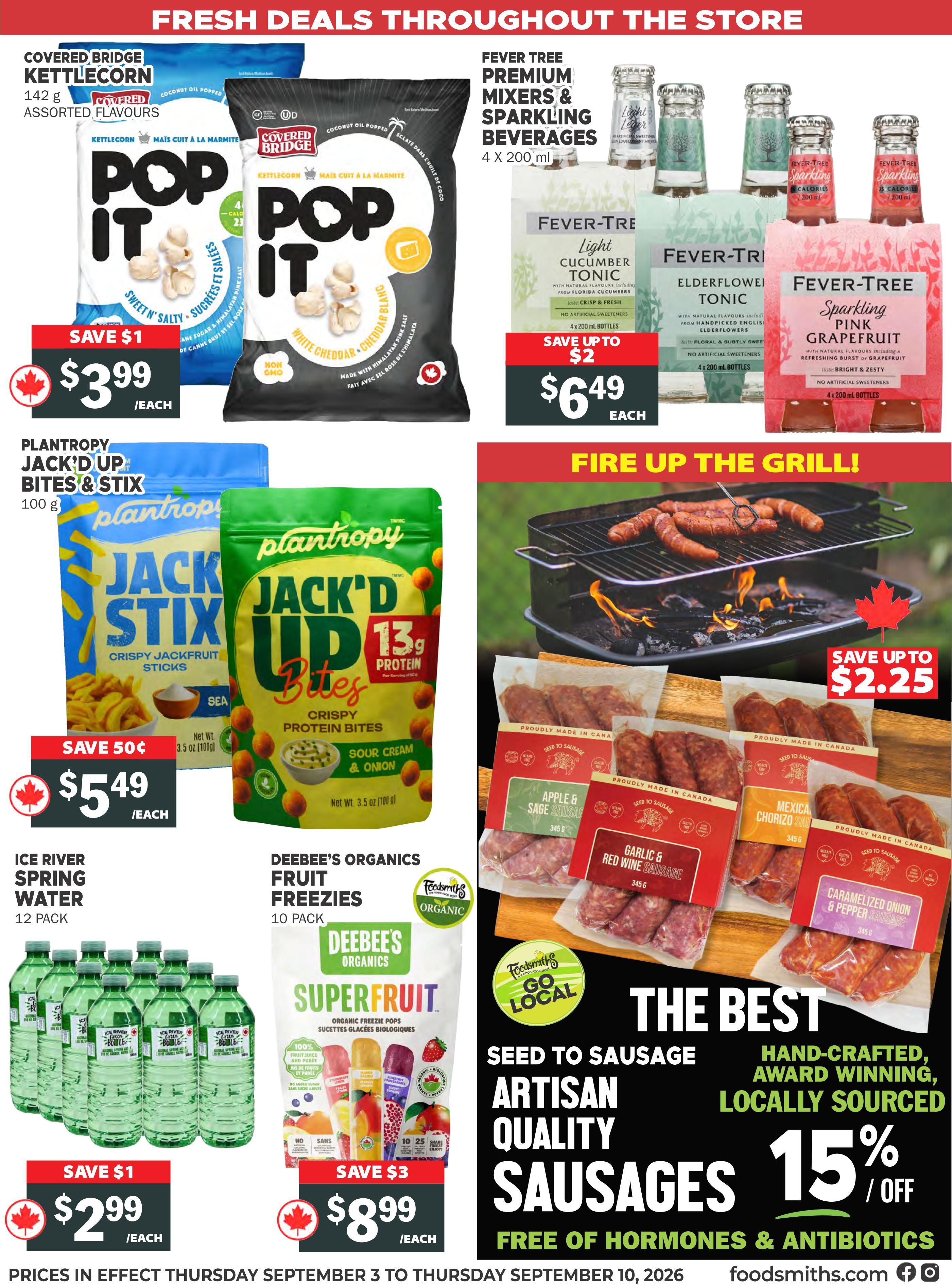 Foodsmiths Flyer September 3 to 10