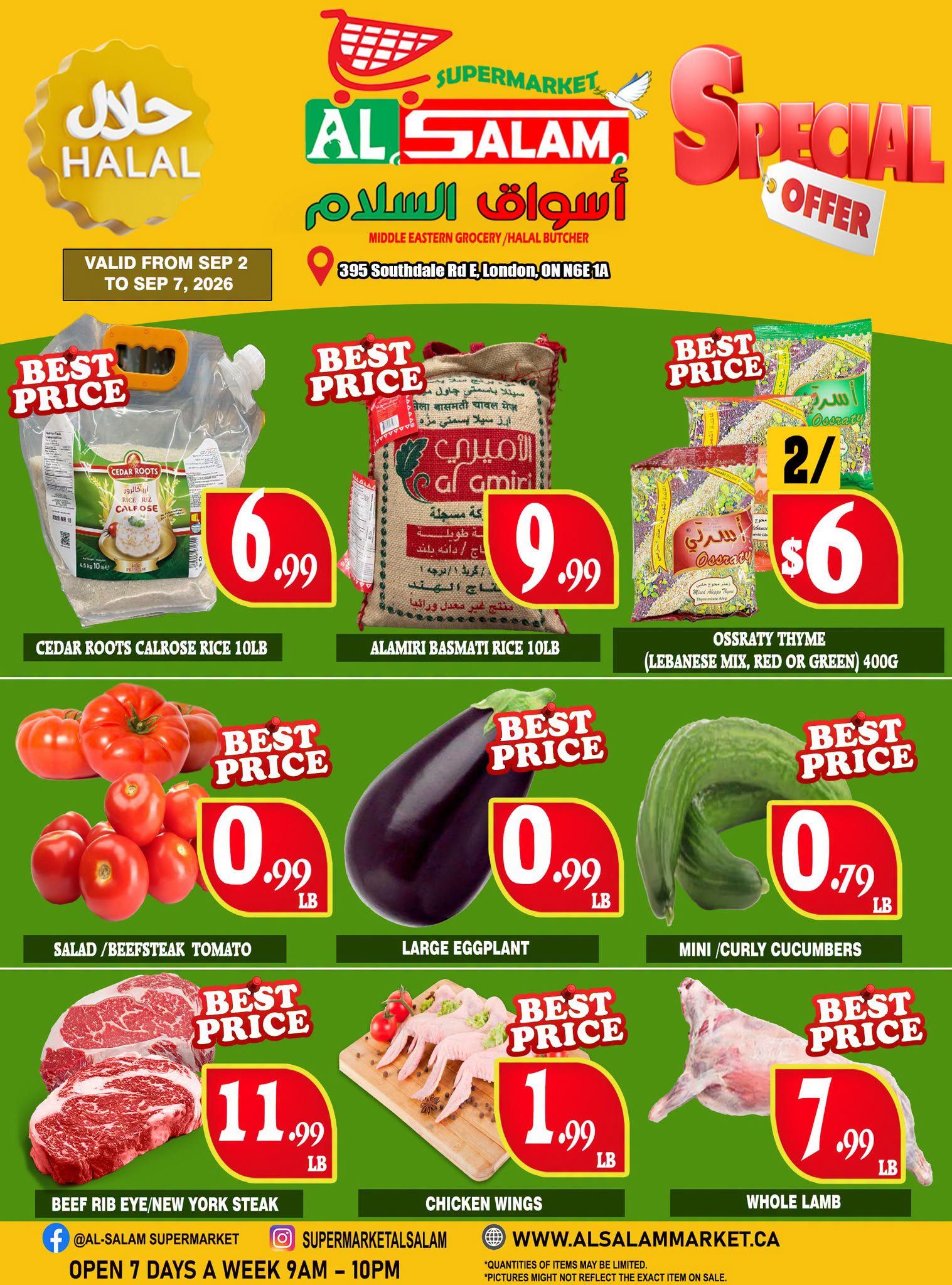 Al-Salam Supermarket Flyer September 2 to 7