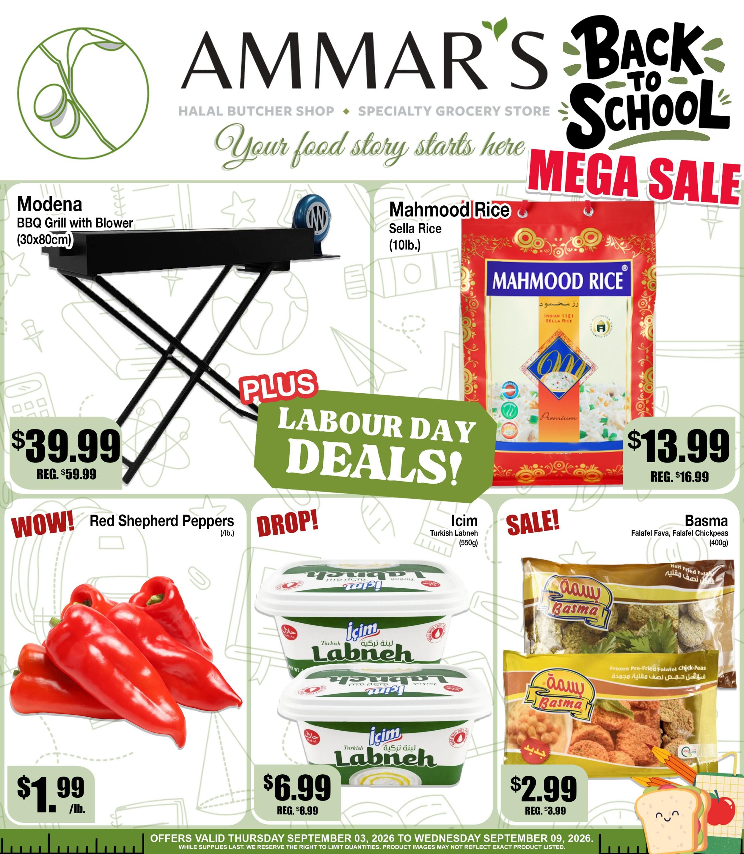 Ammar's Halal Meats Flyer September 3 to 9