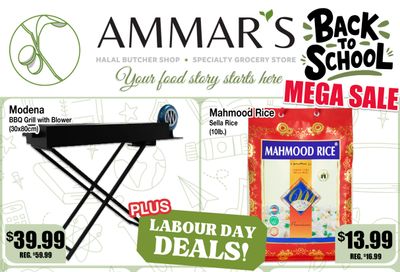 Ammar's Halal Meats Flyer September 3 to 9