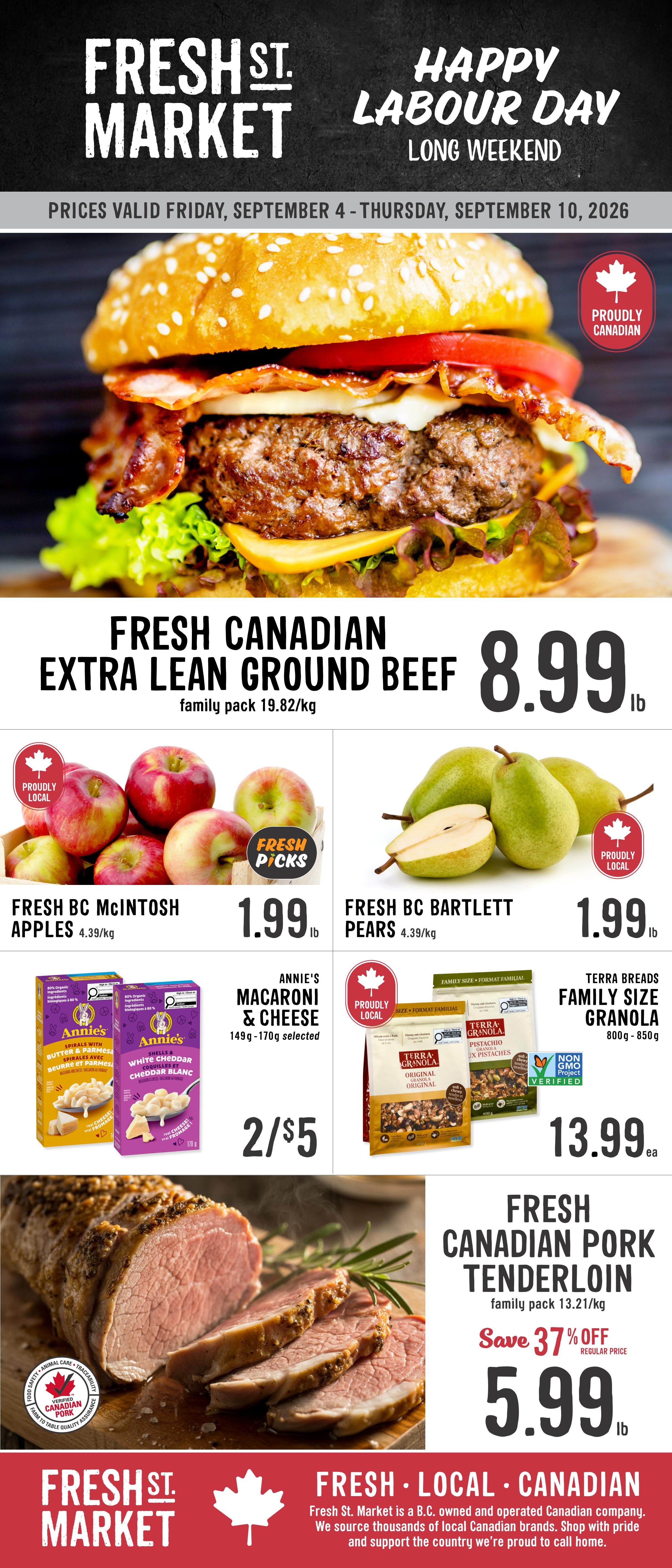 Fresh St. Market Flyer September 4 to 10