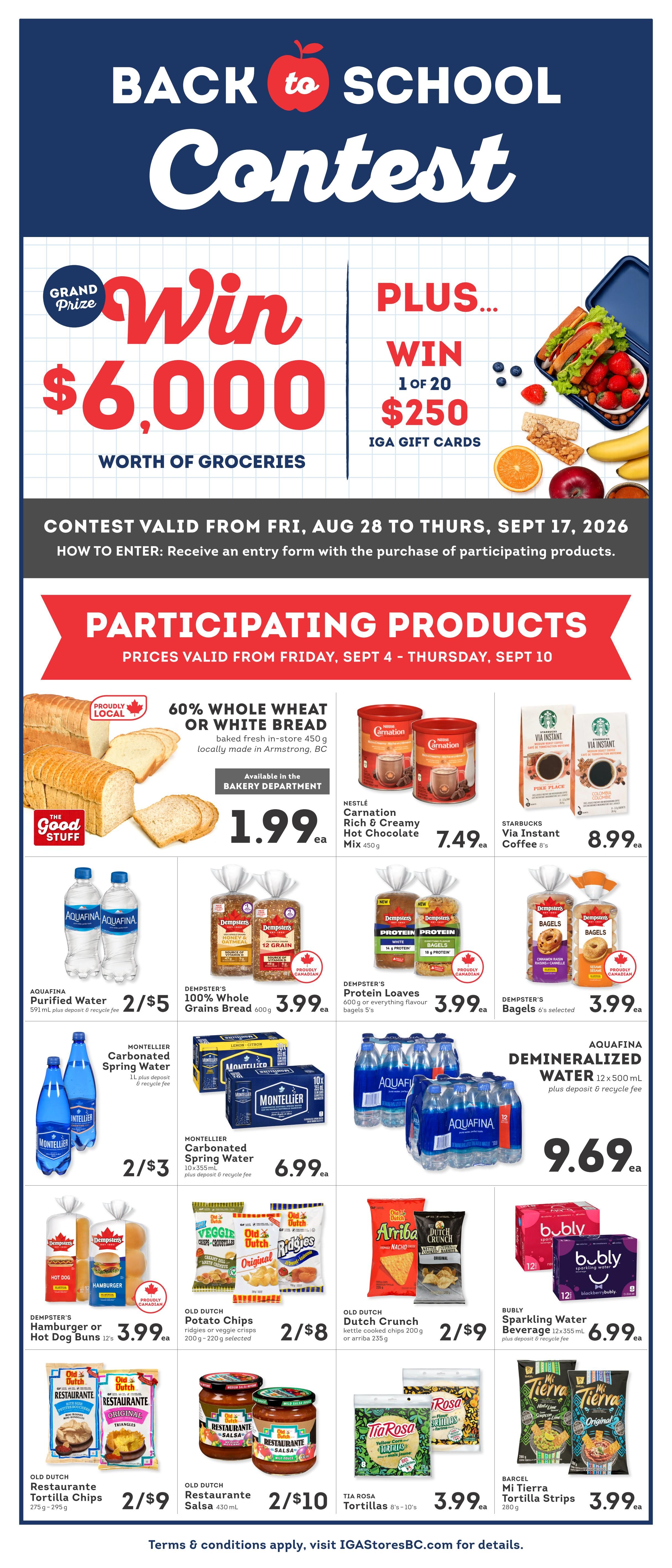 IGA Stores of BC Flyer September 4 to 10