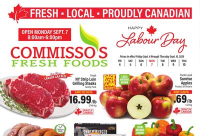 Commisso's Fresh Foods Flyer September 4 to 10
