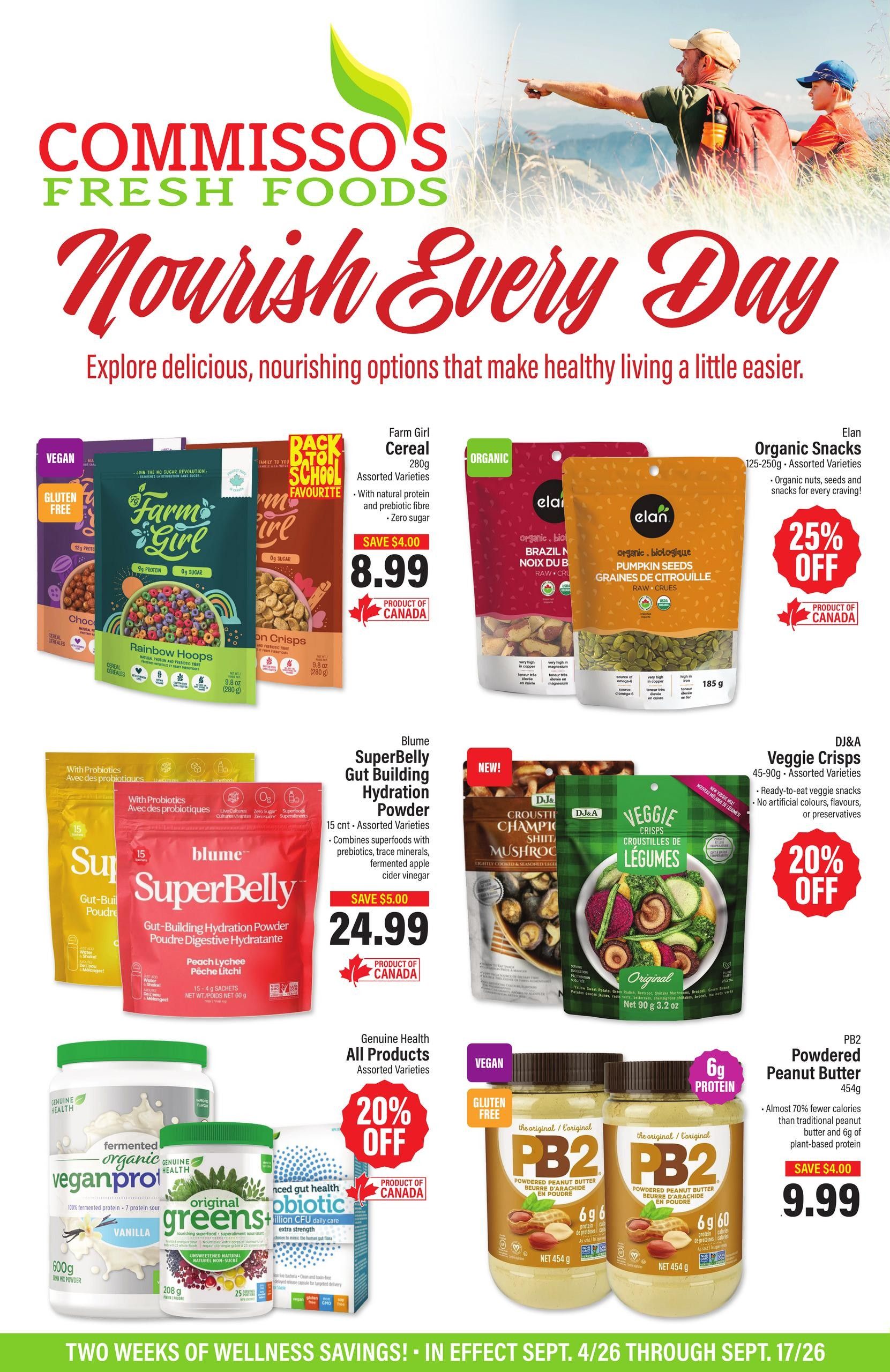 Commisso's Fresh Foods Wellness Flyer September 4 to 17
