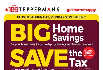 Tepperman's Flyer September 4 to 10