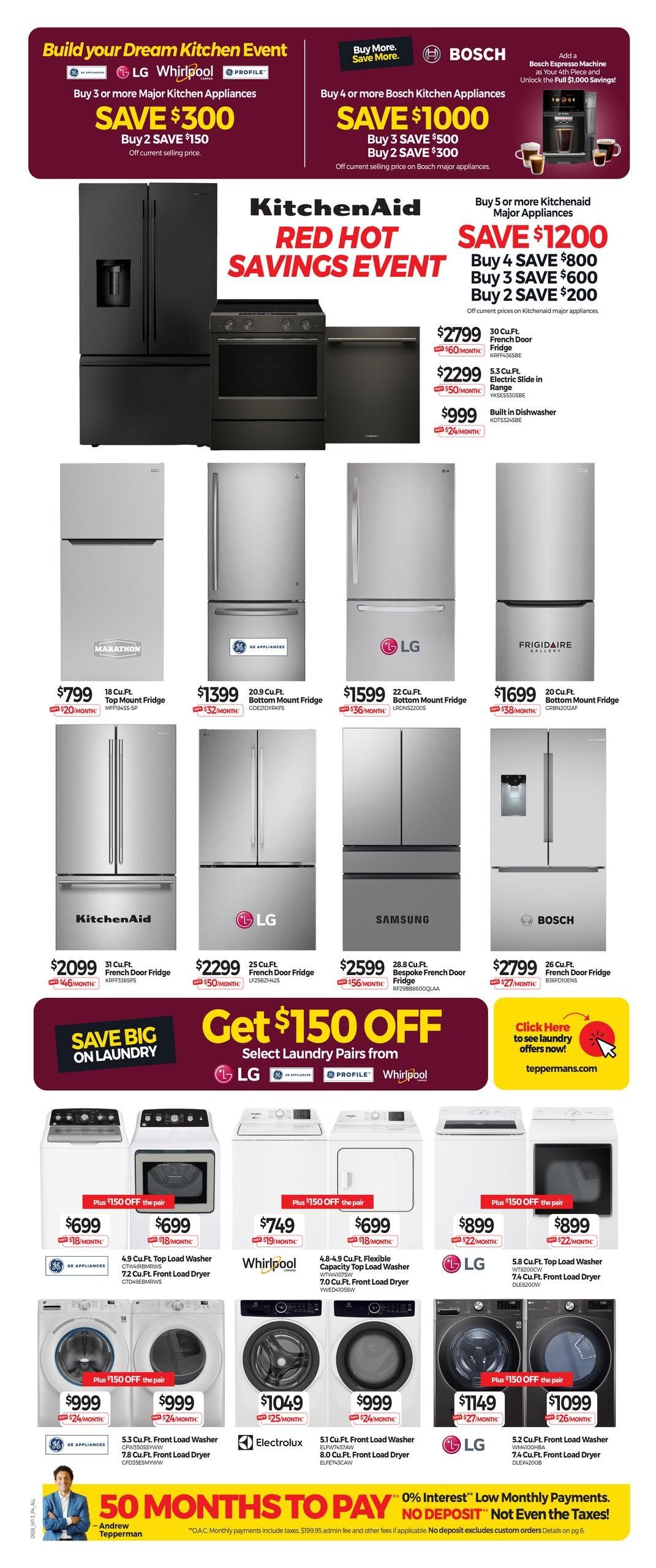 Tepperman's Flyer September 4 to 10
