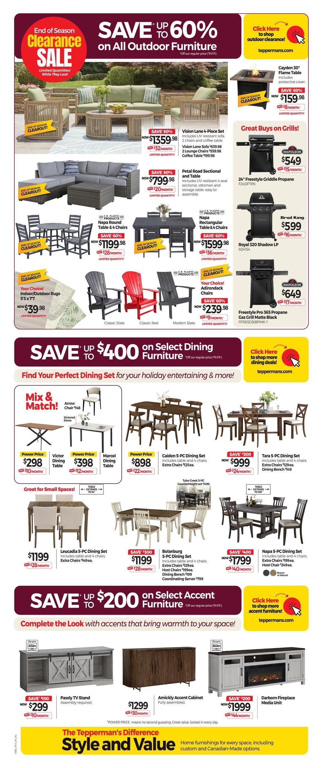 Tepperman's Flyer September 4 to 10
