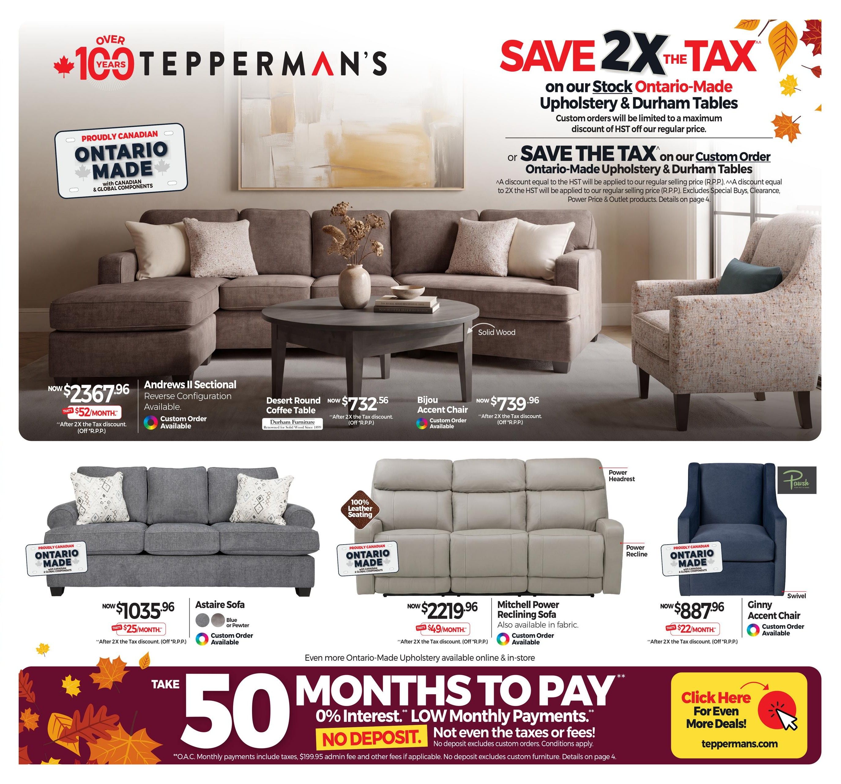 Tepperman's Flyer September 4 to 10