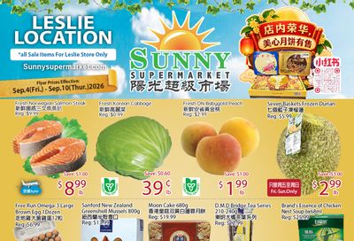 Sunny Supermarket (Leslie) Flyer September 4 to 10