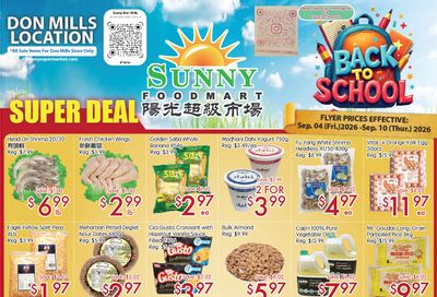 Sunny Foodmart (Don Mills) Flyer September 4 to 10